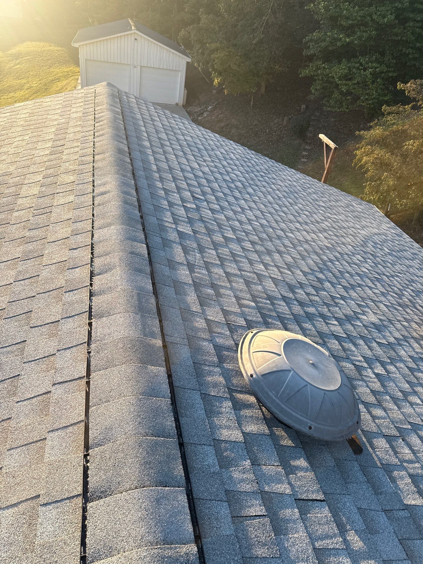 Residential Roofing Installation using GAF Timberline HDZ Fox Hollow Grey by Rainstoppers Roofing