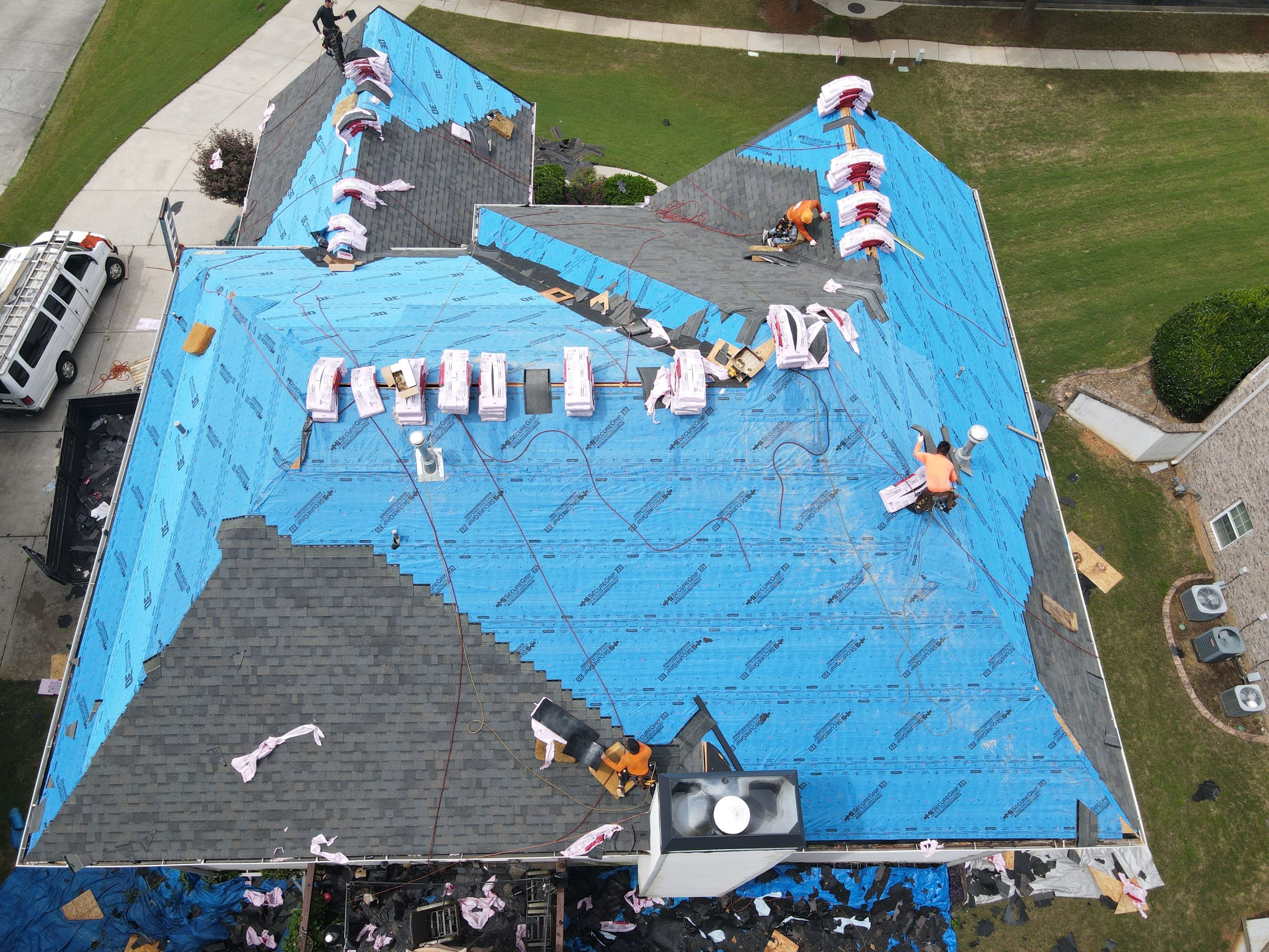 Residential Roofing Installation using Owens Corning by Inspector Roofing and Restoration