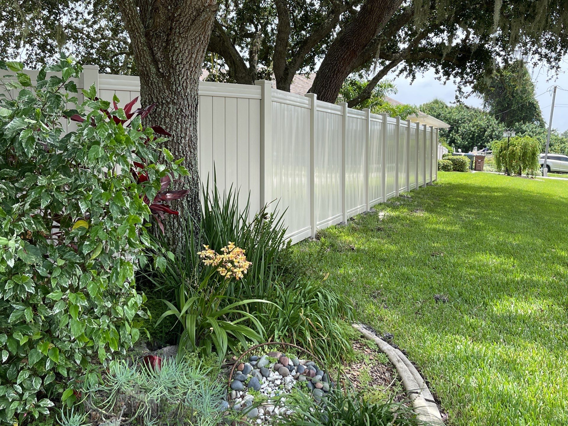 North Port, FL Tan Vinyl Privacy Fence  by Asap fence and gates, LLC