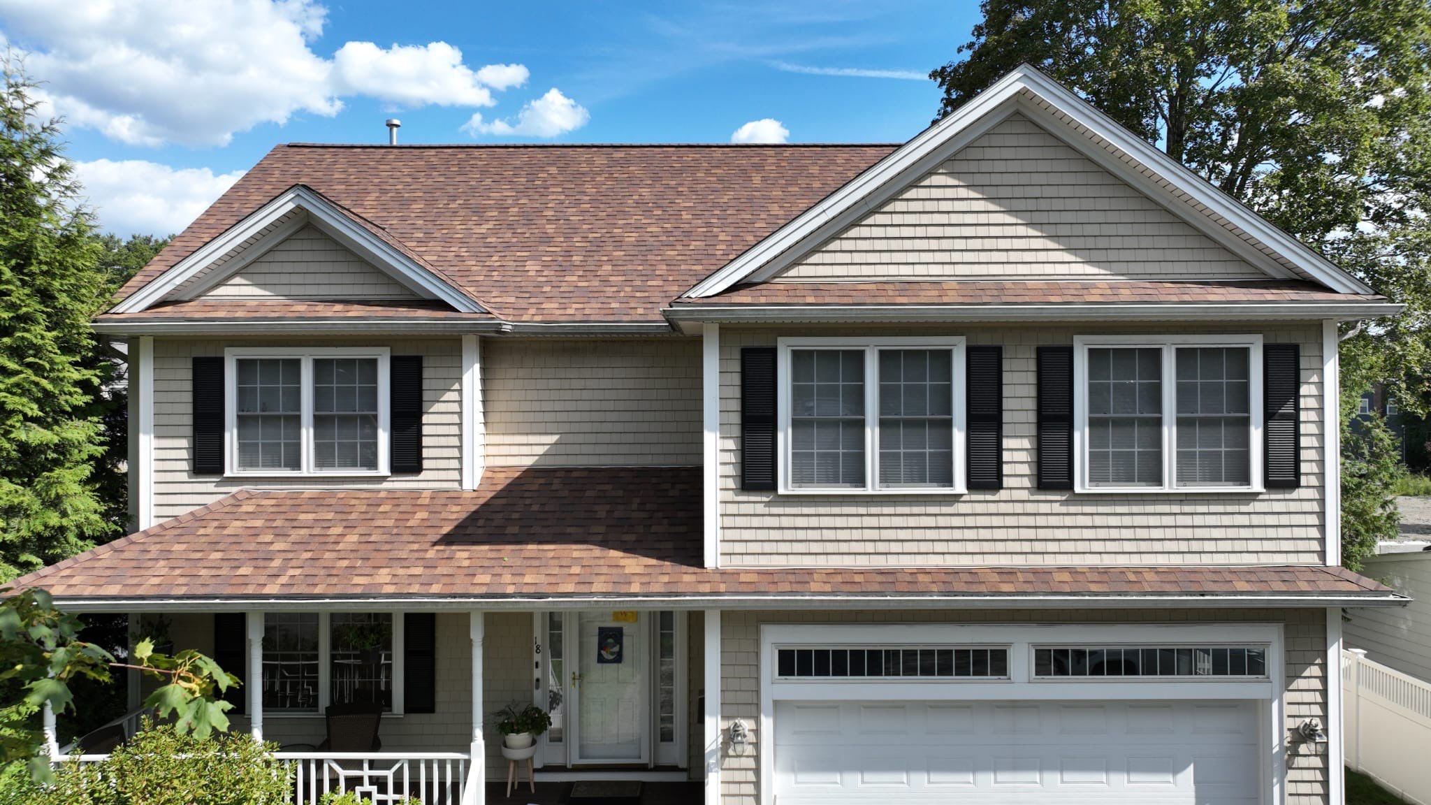 Full Roof Replacement in Waltham, MA – Owens Corning Duration, Desert Rose by JOHNNYS PRO