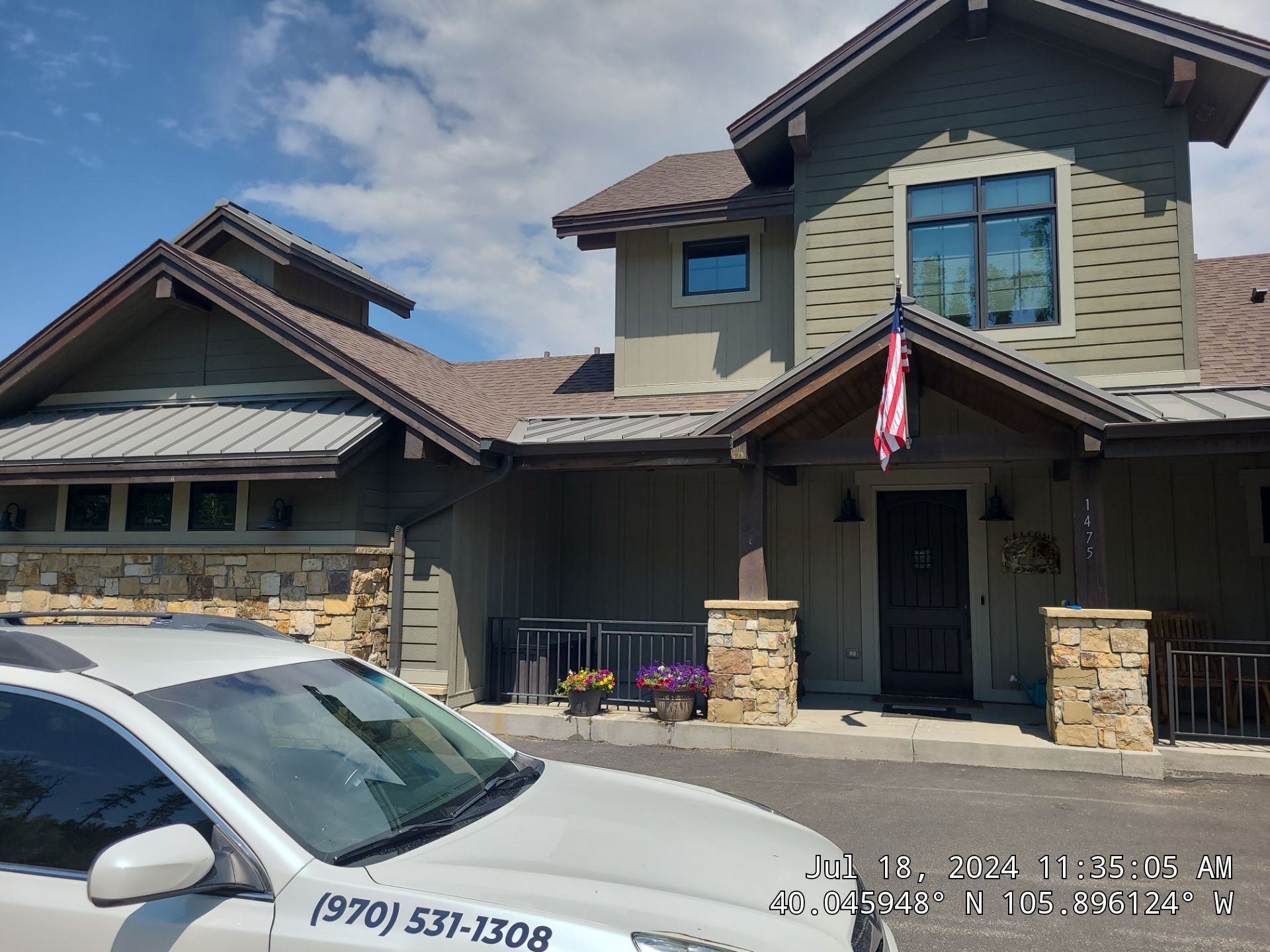 Exterior Painting Using Stain by Wheatley Creek Services
