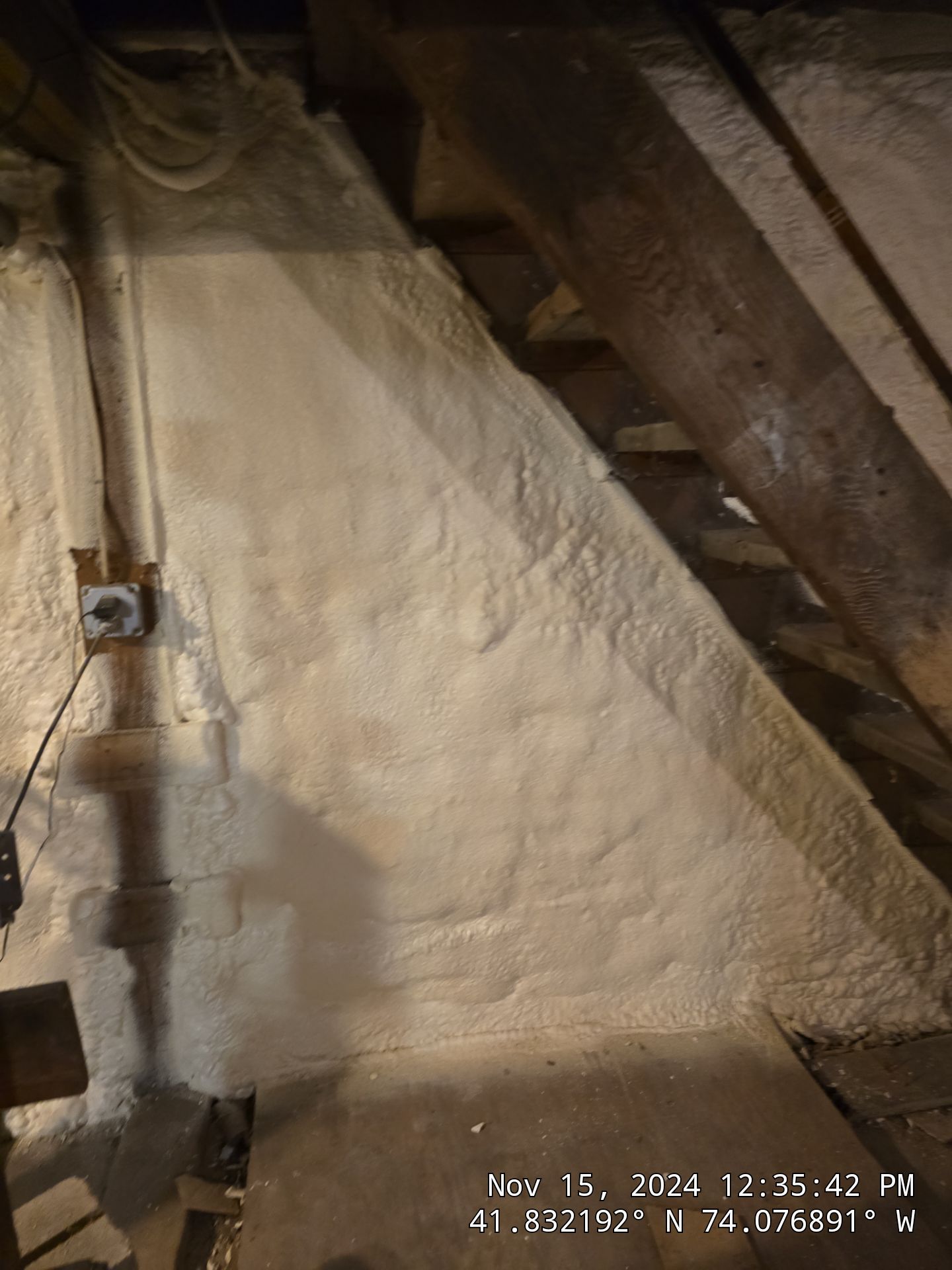 Basement Exterior Walls using Closed Cell Spray Foam by NYS Foam & Energy