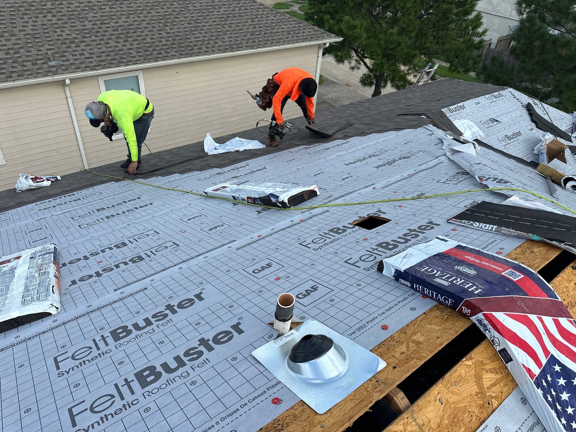 Project in Katy by Motion Roofing