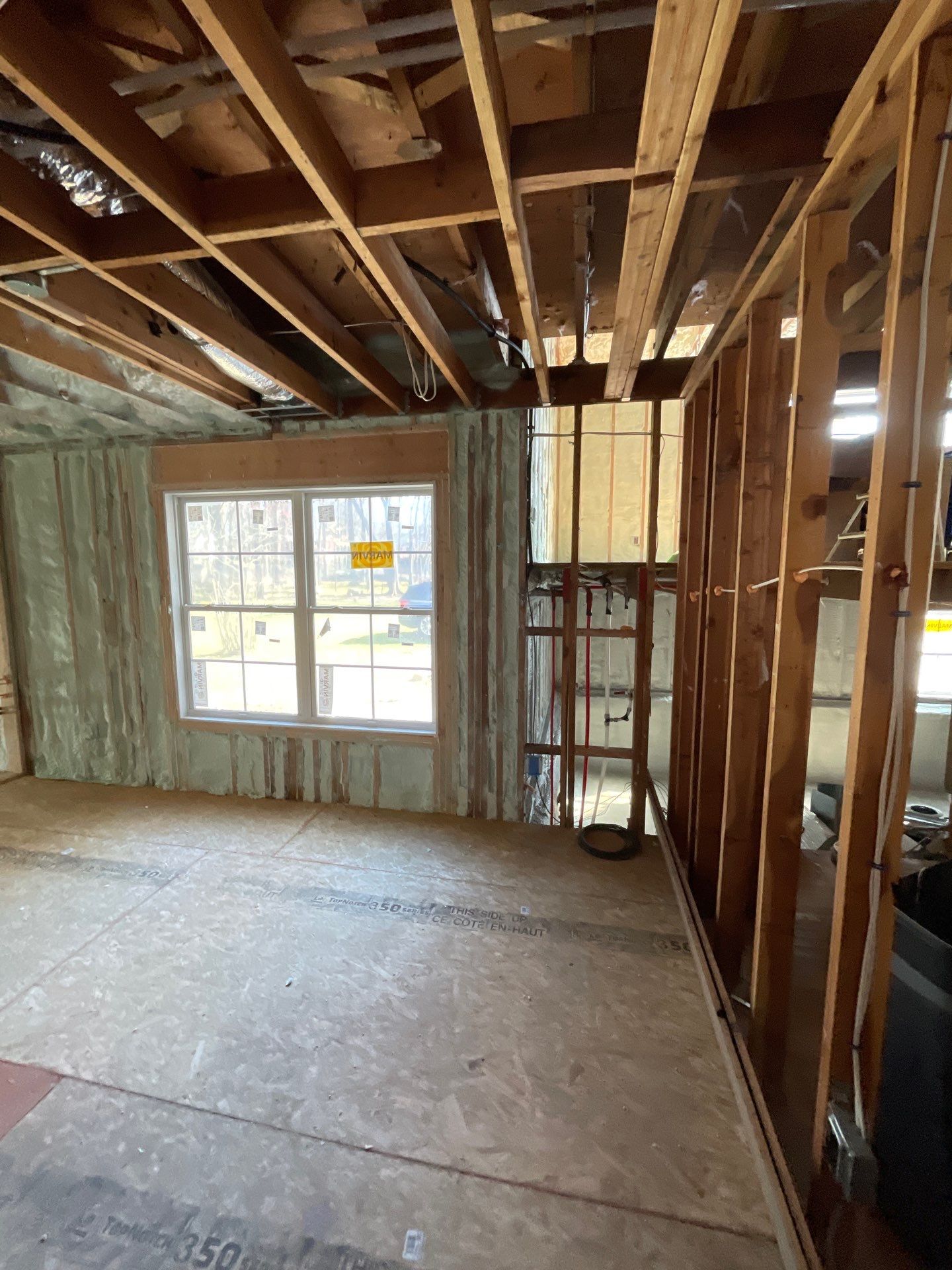 Basement Exterior Walls using Closed Cell Spray Foam by NYS Foam & Energy