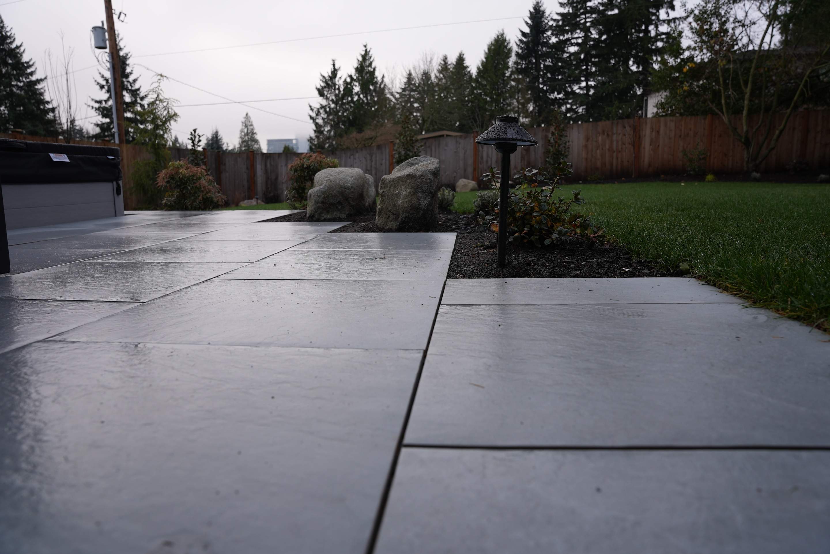Hardscaping Back Patio Landscape Project  by Jireh Asphalt & Concrete Inc 