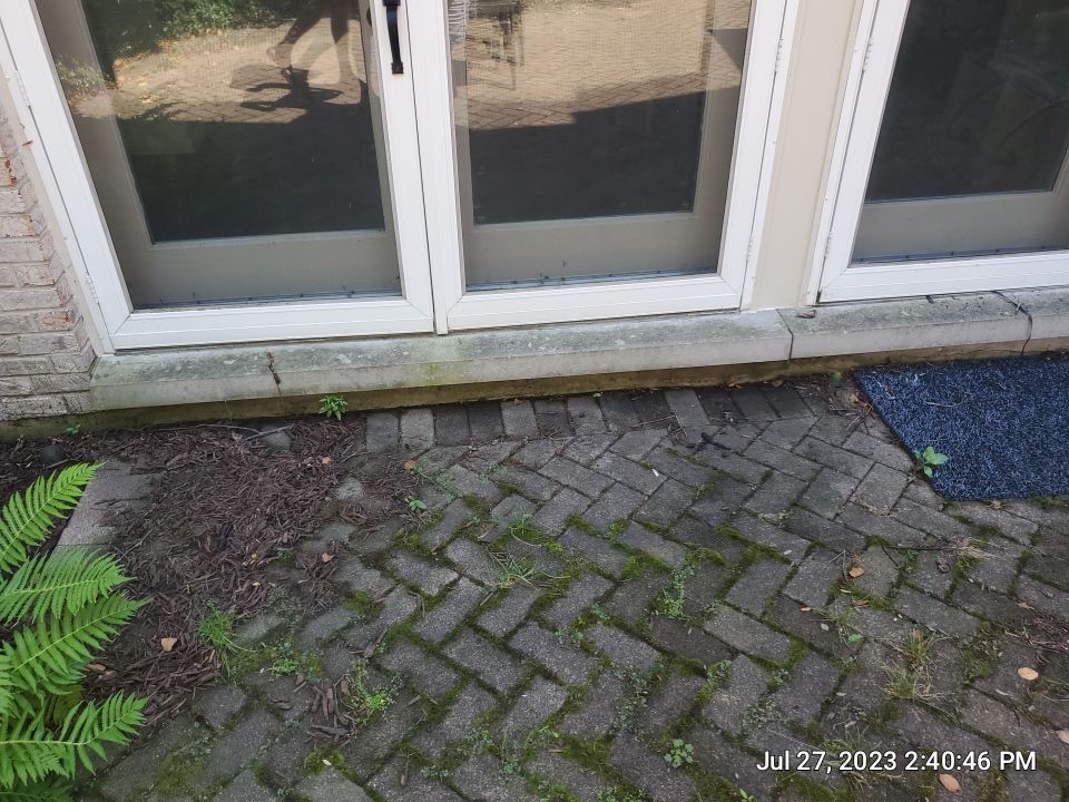 Brick paver clean, sand and seal.  using Polysweep polymeric sand by Northern Power Washing LLC.