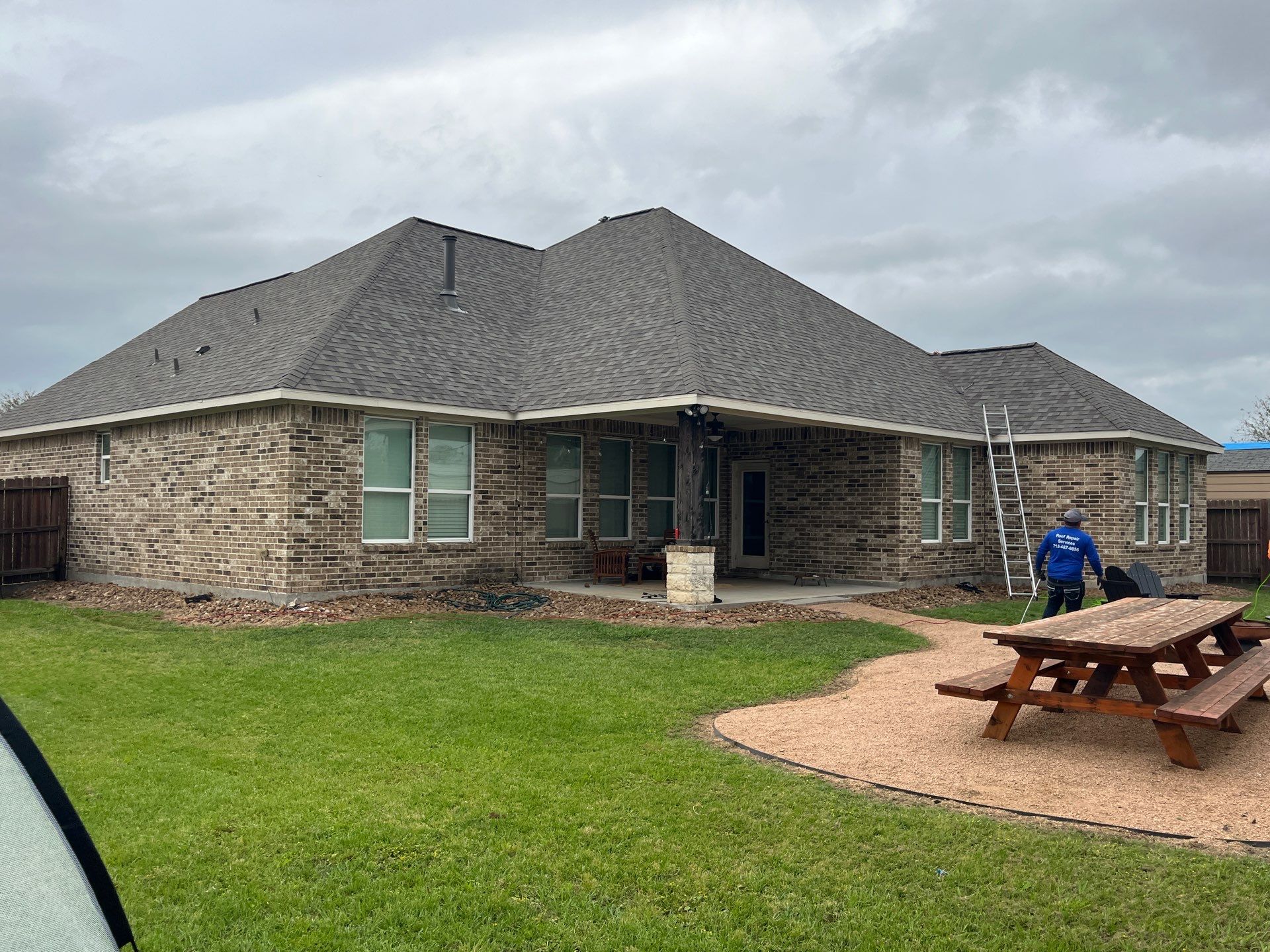Hail Damage using Owen's Corning Duration (Lifetime) Shingles by Roof Repair Services LLC