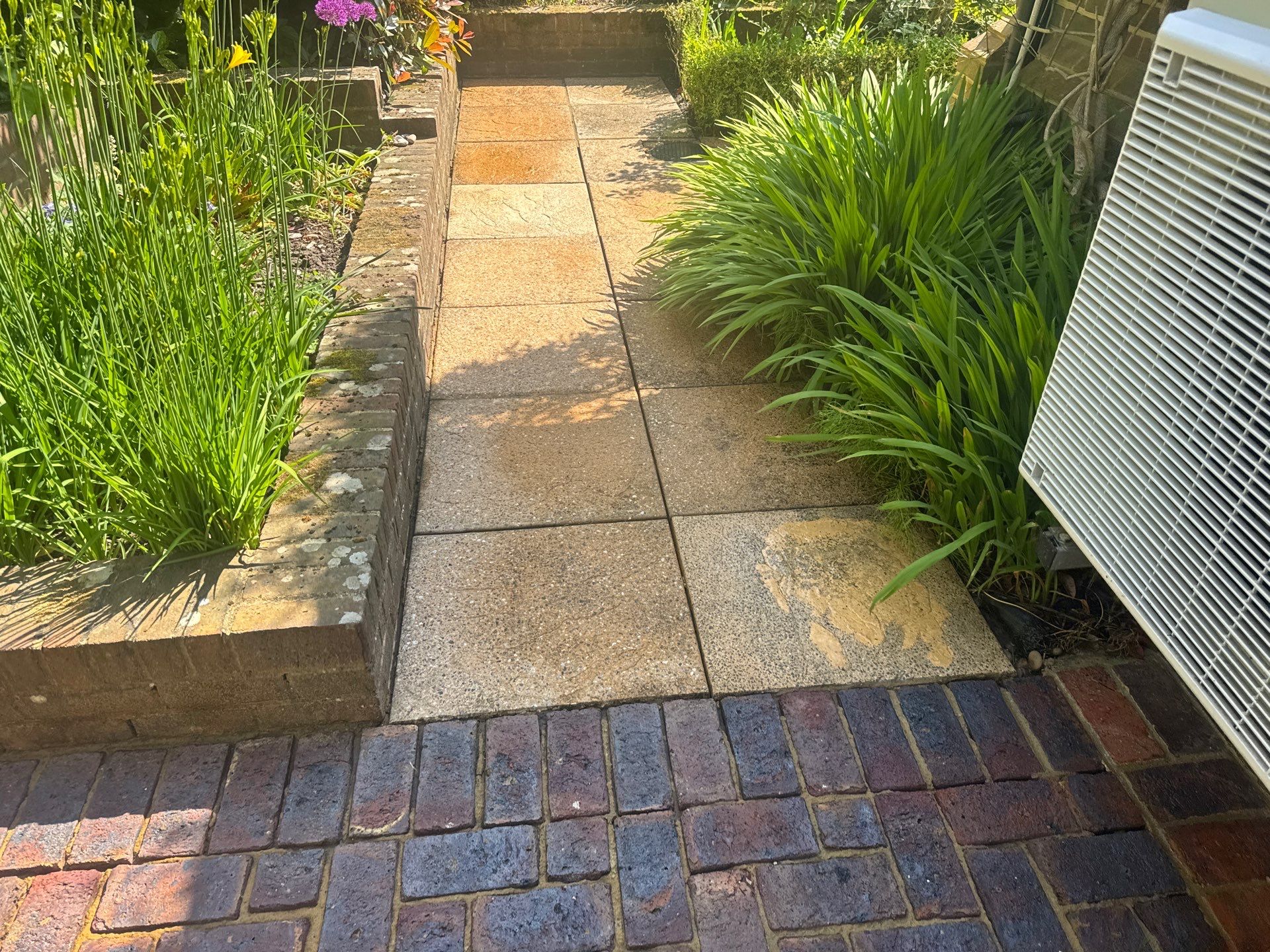 Patio Clean using 18inch Whirlaway FSC by Ges Exterior Cleaning ltd