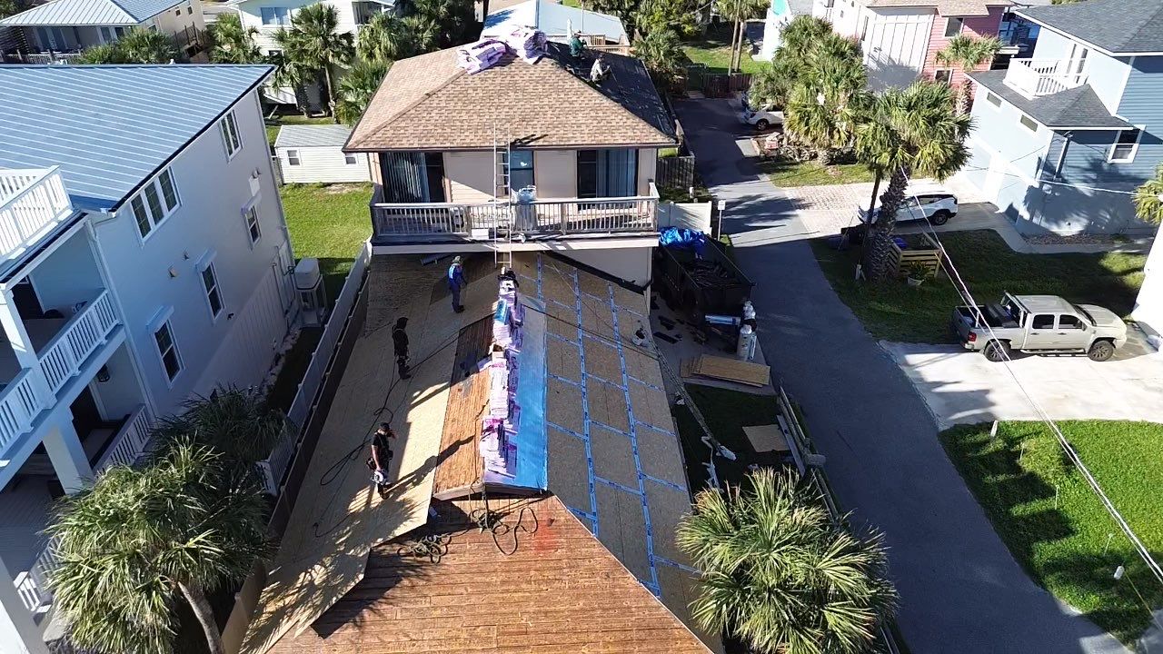 Residential Roofing Installation using Owens Corning TruDefinition Duration Shingles by Galaxy Builders, Inc.