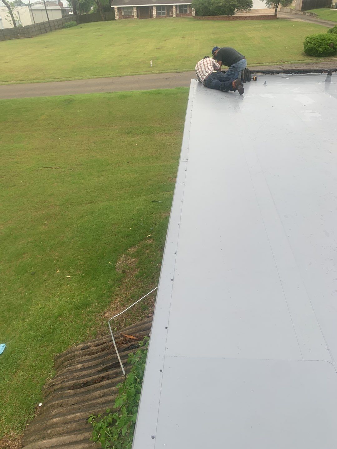 Commercial Roofing Installation using 50 mil PVC by Hostetler Roofing