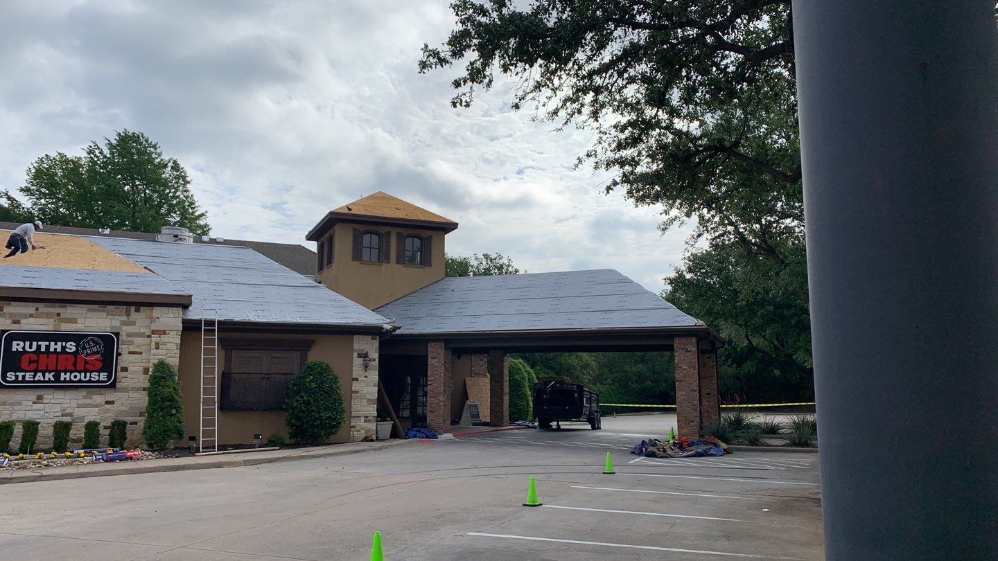 Commercial Roof Installation using GAF Shingles in Dallas Texas by Elite Roofing LLC