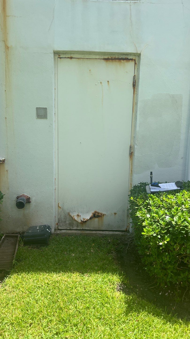 Commercial Stairwell Door Replacement & Hollow Metal Door Retrofit – Pompano Beach High-Rise by The Door Doctor of South Florida, Inc.