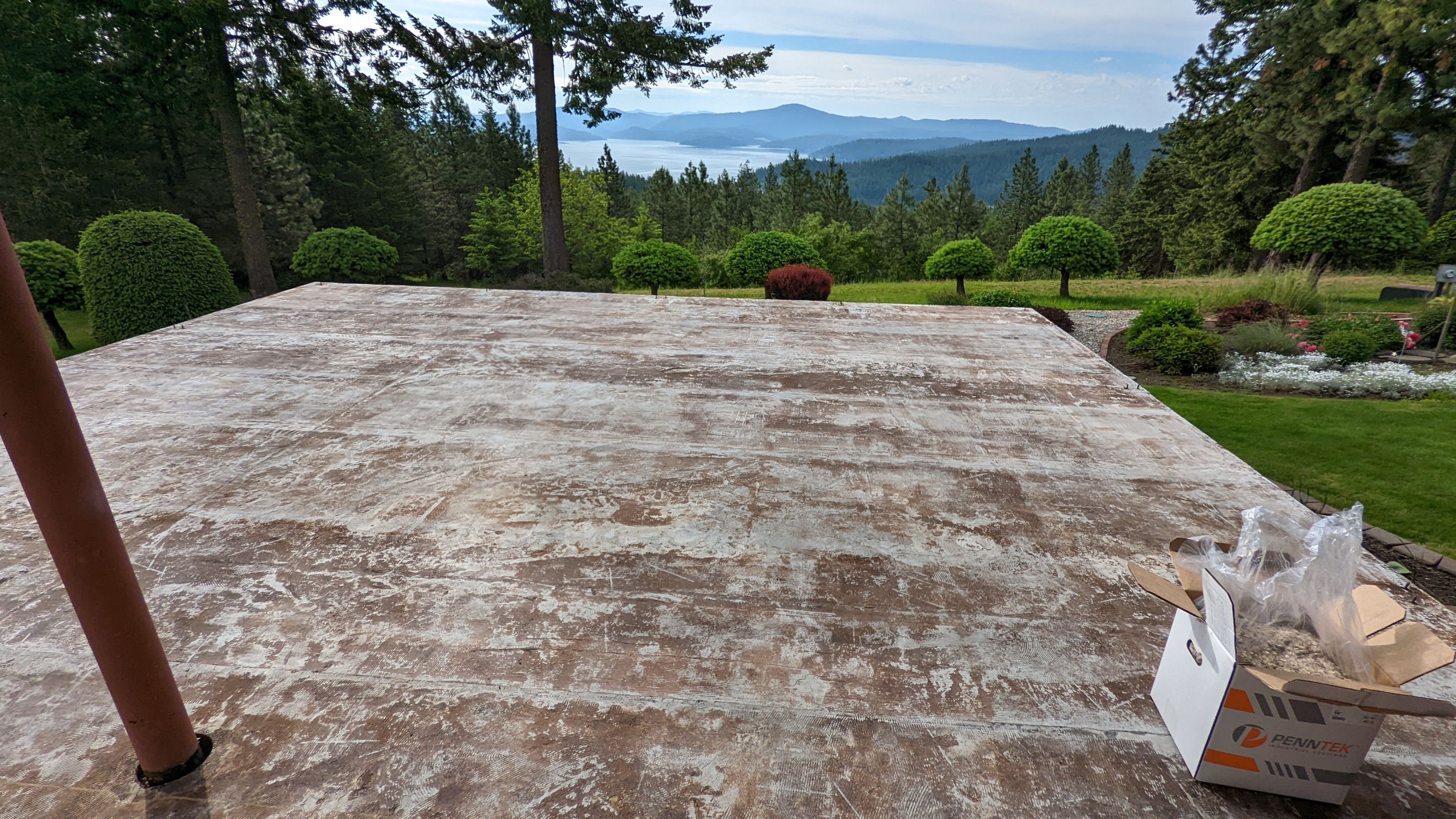 Patio Transformation using Pecan by Croc Coatings, LLC