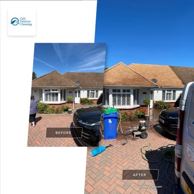 Roof Clean - Render Clean using Honda 15lpm Low Pressure Washing Machine