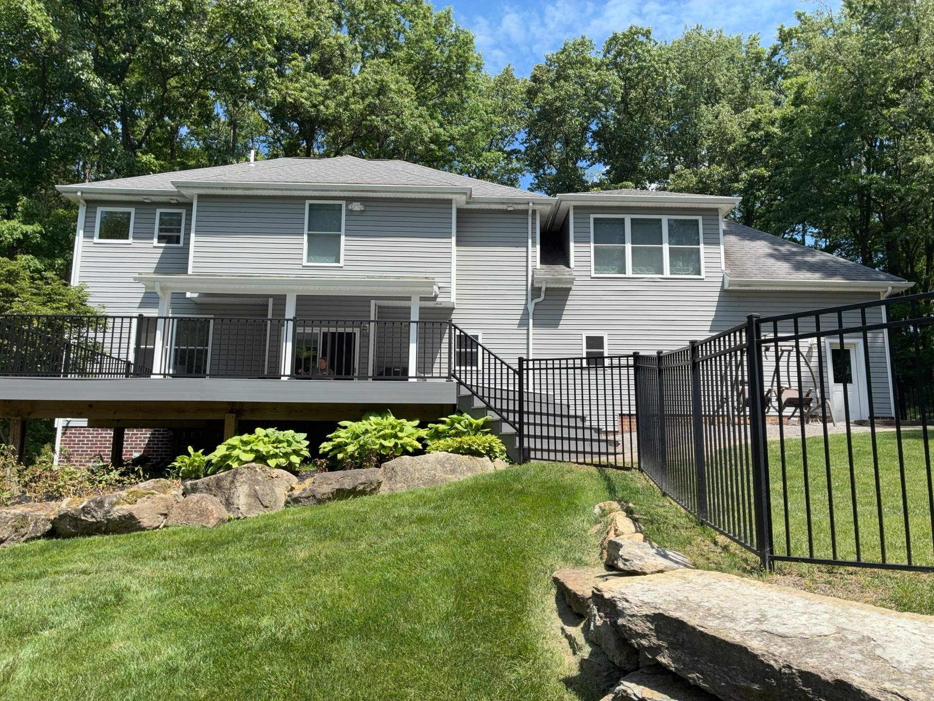 Full House Siding Renovation with English Wedgewood Vinyl in Gibsonia by Ideal Siding Pittsburgh
