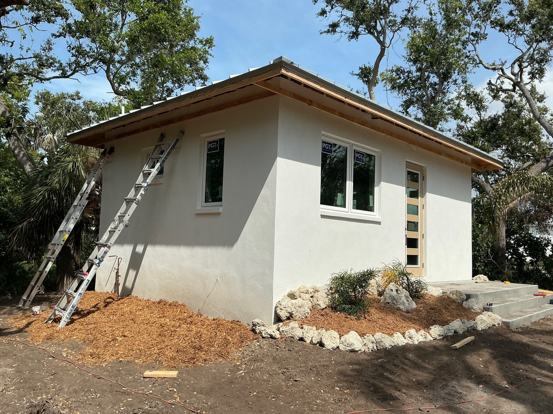 Half-Round Aluminum Gutters in Nokomis FL by Gutter Professors