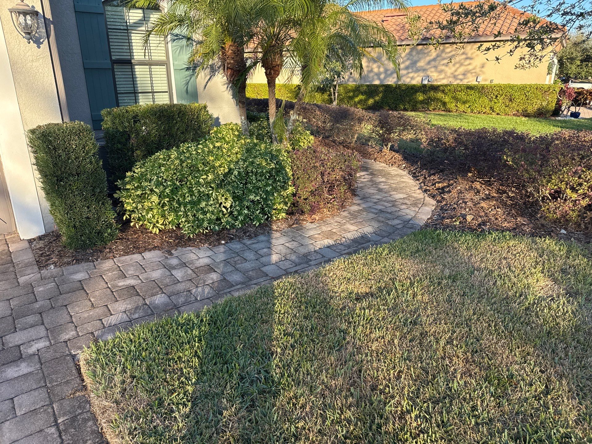 Paver Driveway, Walkway, Patio & Concrete Sidewalk Cleaning in Artisan Lakes Esplanade, Palmetto, FL | Sunshine AquaWash by Sunshine AquaWash