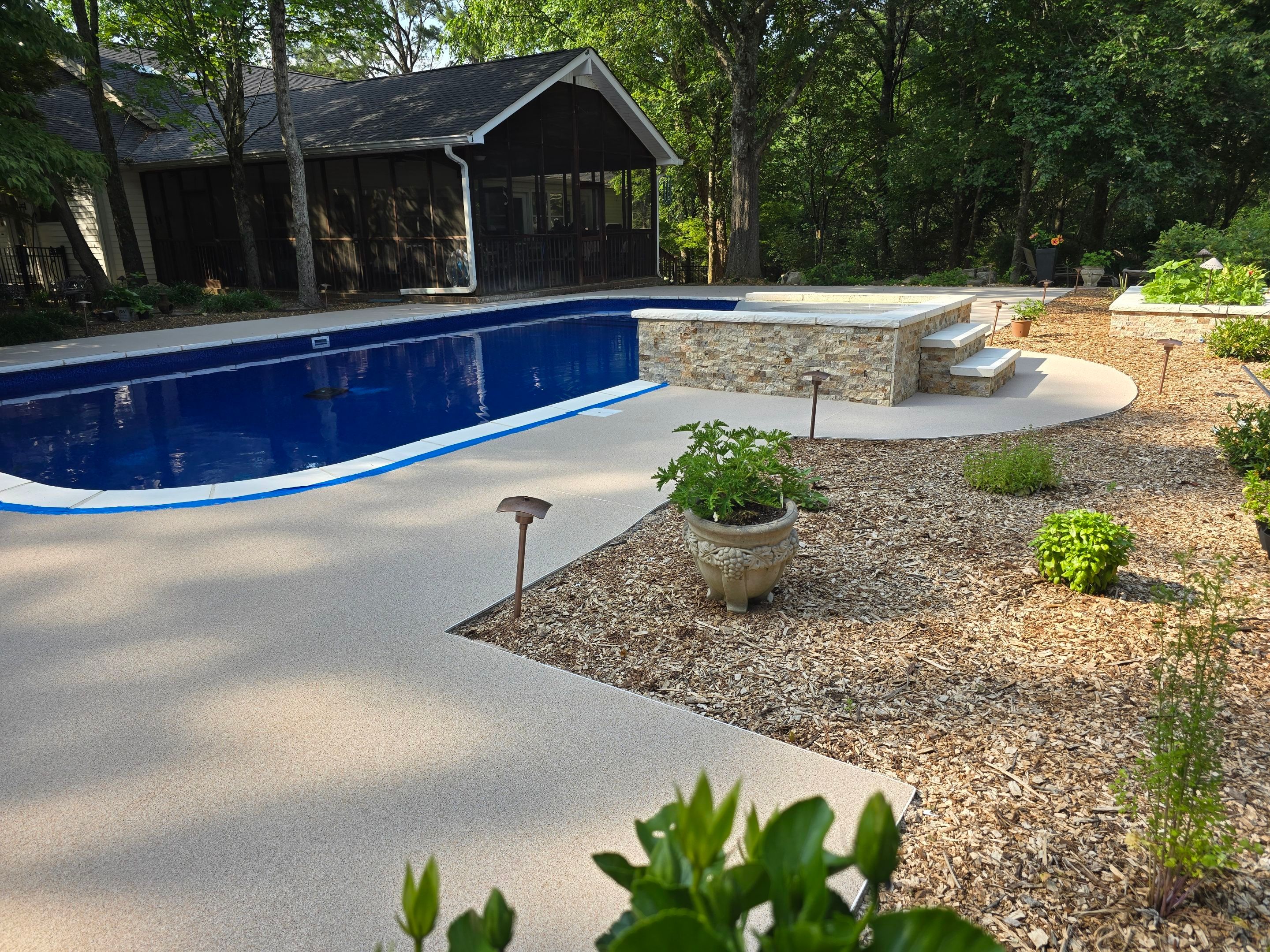 Pool Deck Using Coconut by Elite Floor Solutions