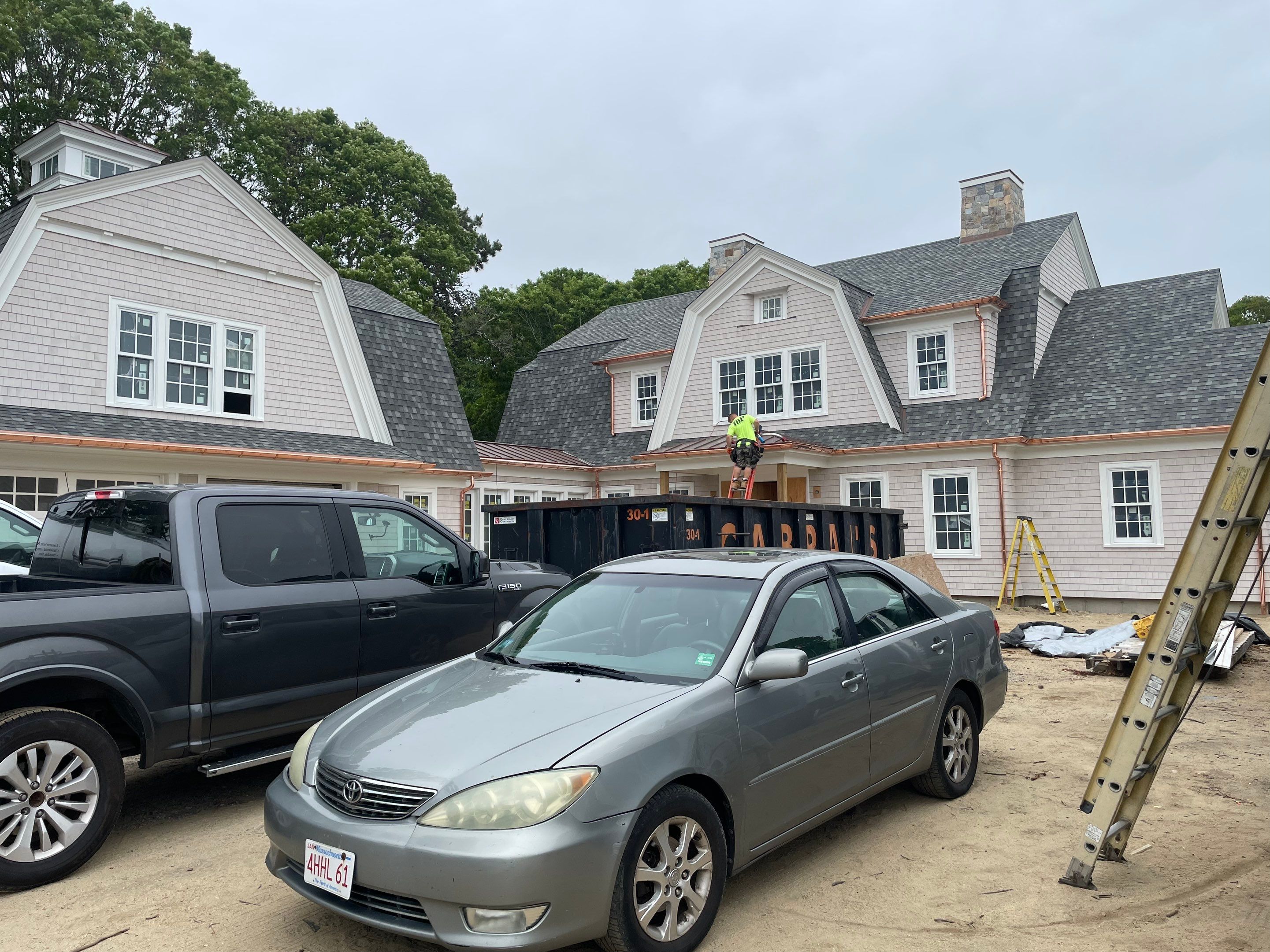 Half Round Copper Gutters Installed in Hyannis, MA by Gutter Pro Enterprises