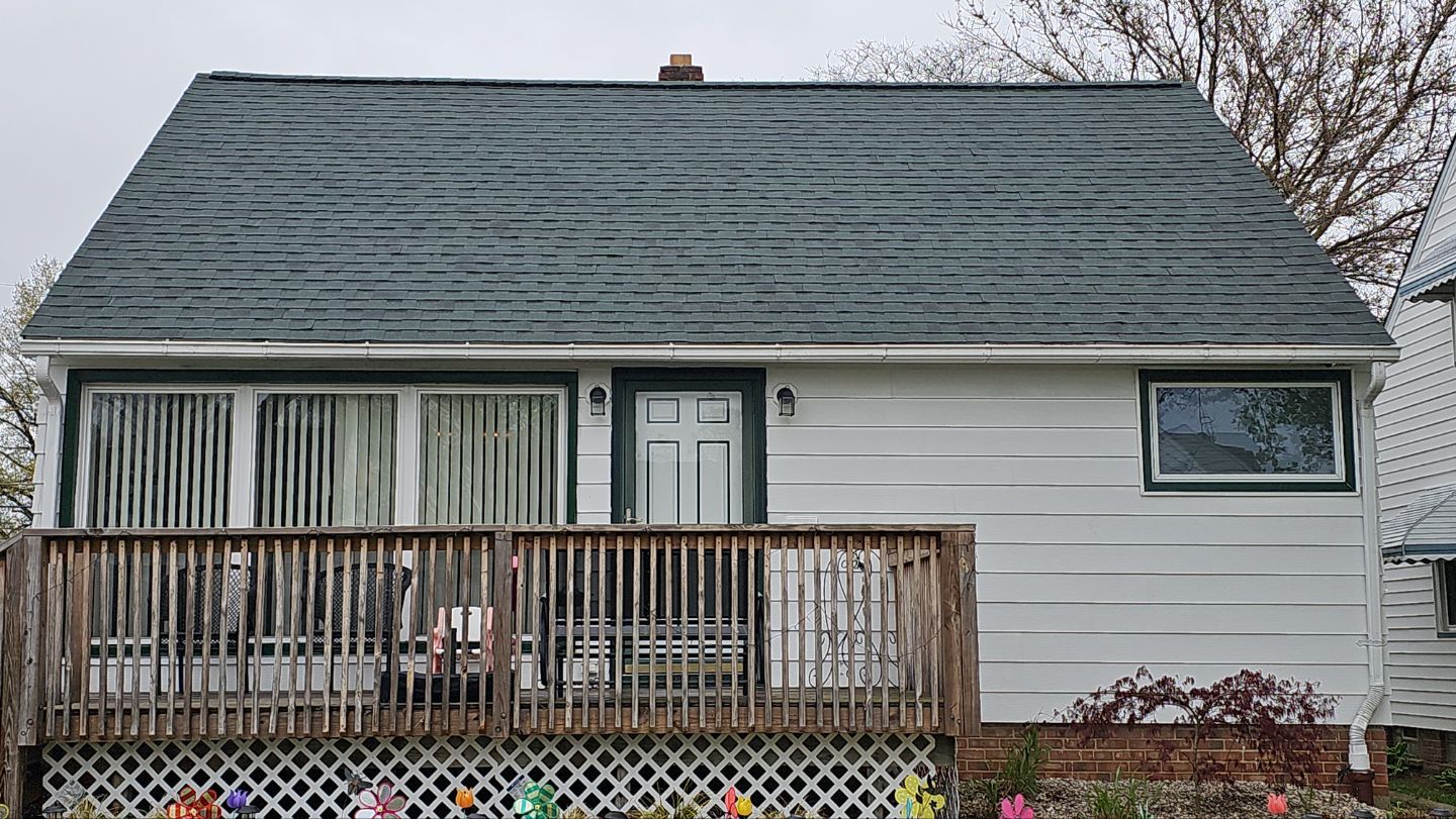 Atlas Pinnacle, Color, Woodland Green, Drip Edge, Color, White by Eagle Eye Roofing