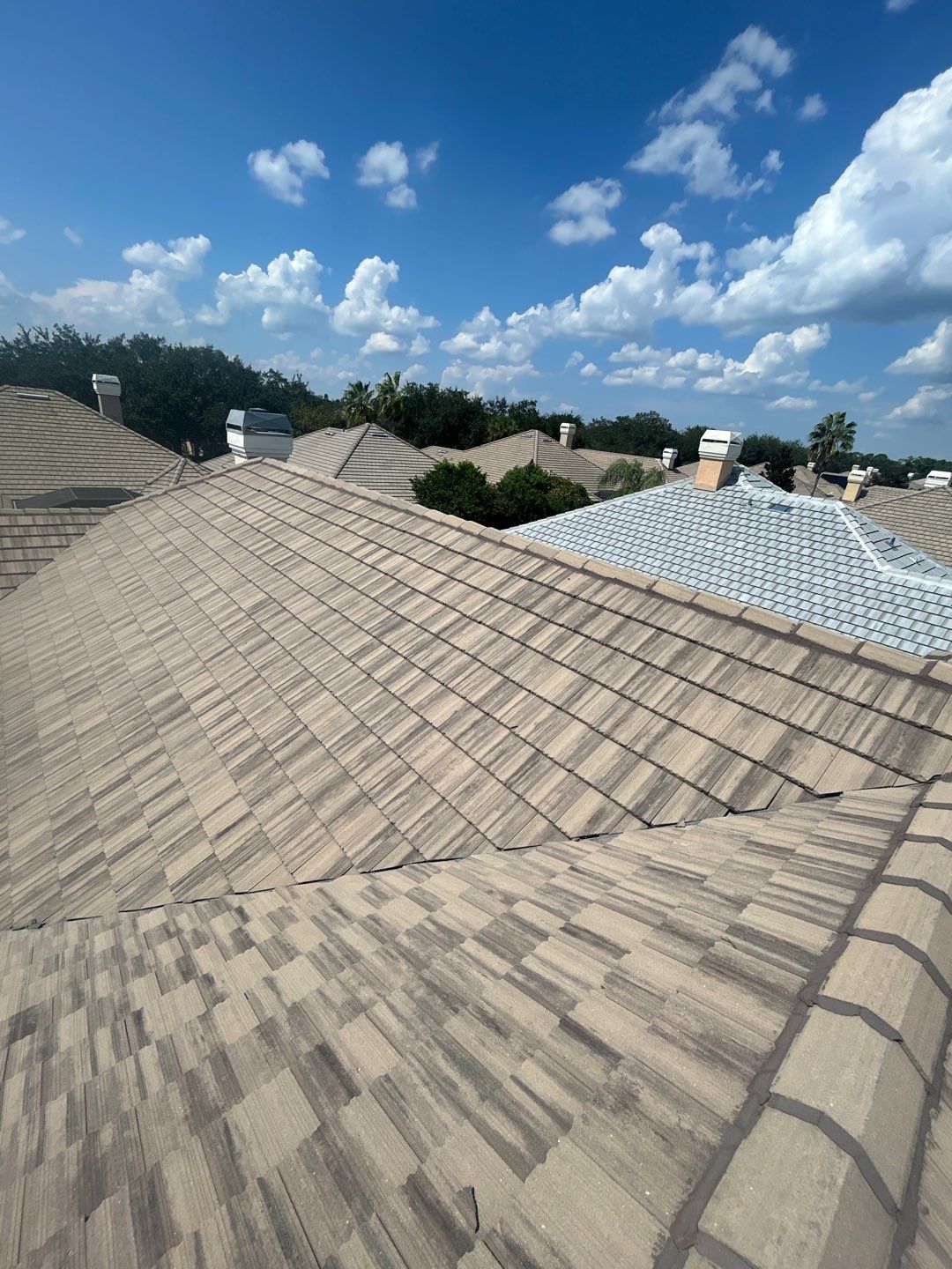 Concrete Tile Roof Repair and Gutter Maintenance in Orlando by Fortified Roofing Solutions Corp.