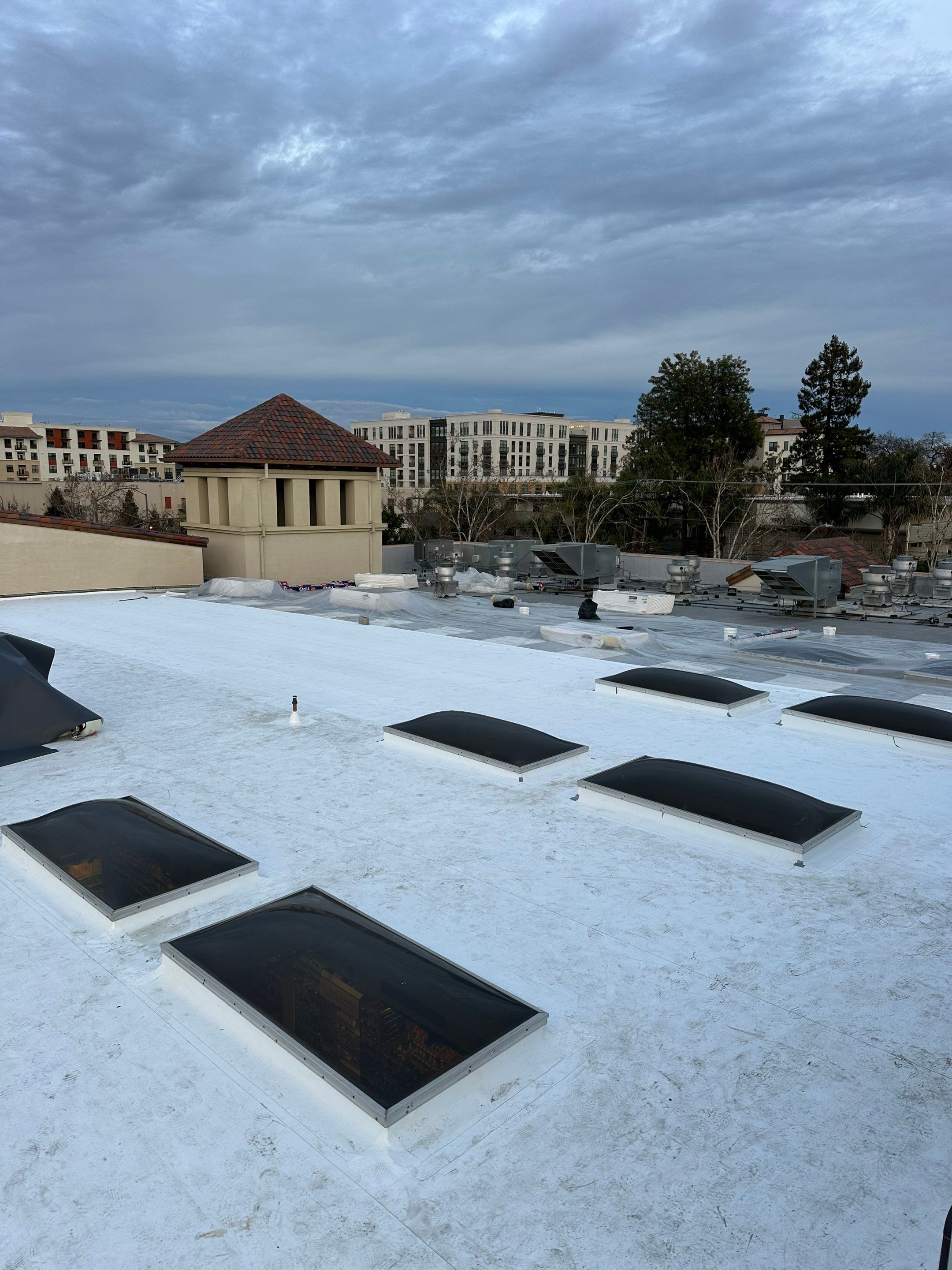 Project in Redwood City, CA by Sanchez Single Ply Roofing
