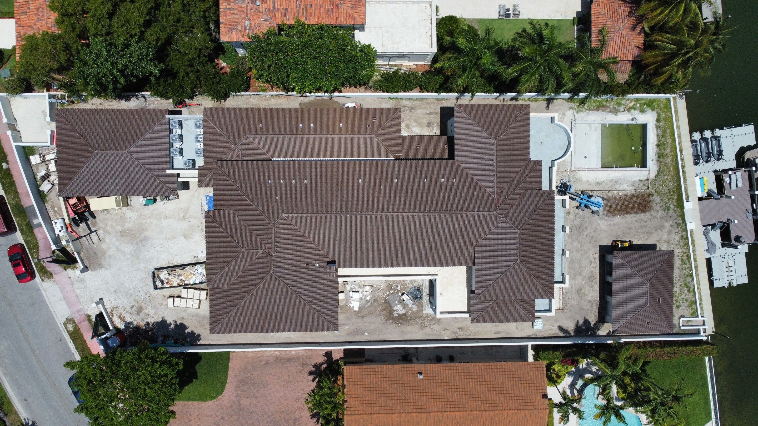 Santa Fe Clay Barrel tile, and Sika Waterproofing by BOB HILSON & CO INC
