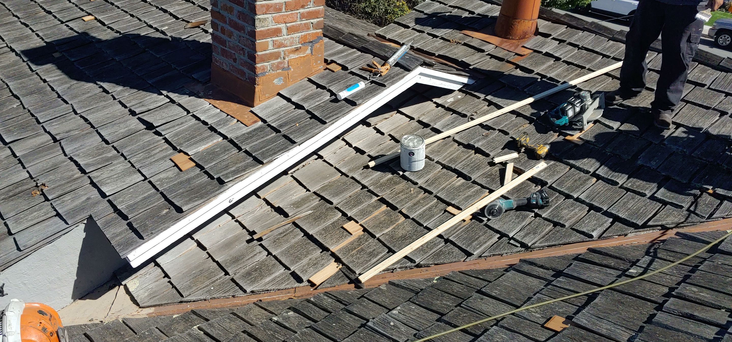 Refurbish and repair shake roof to get ready to sell by Straight Edge Roofing Inc