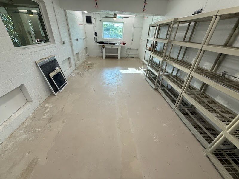 “Orbit” Tackle Room Project in Duck Key, FL by Tropical Epoxy Coatings & Creations LLC