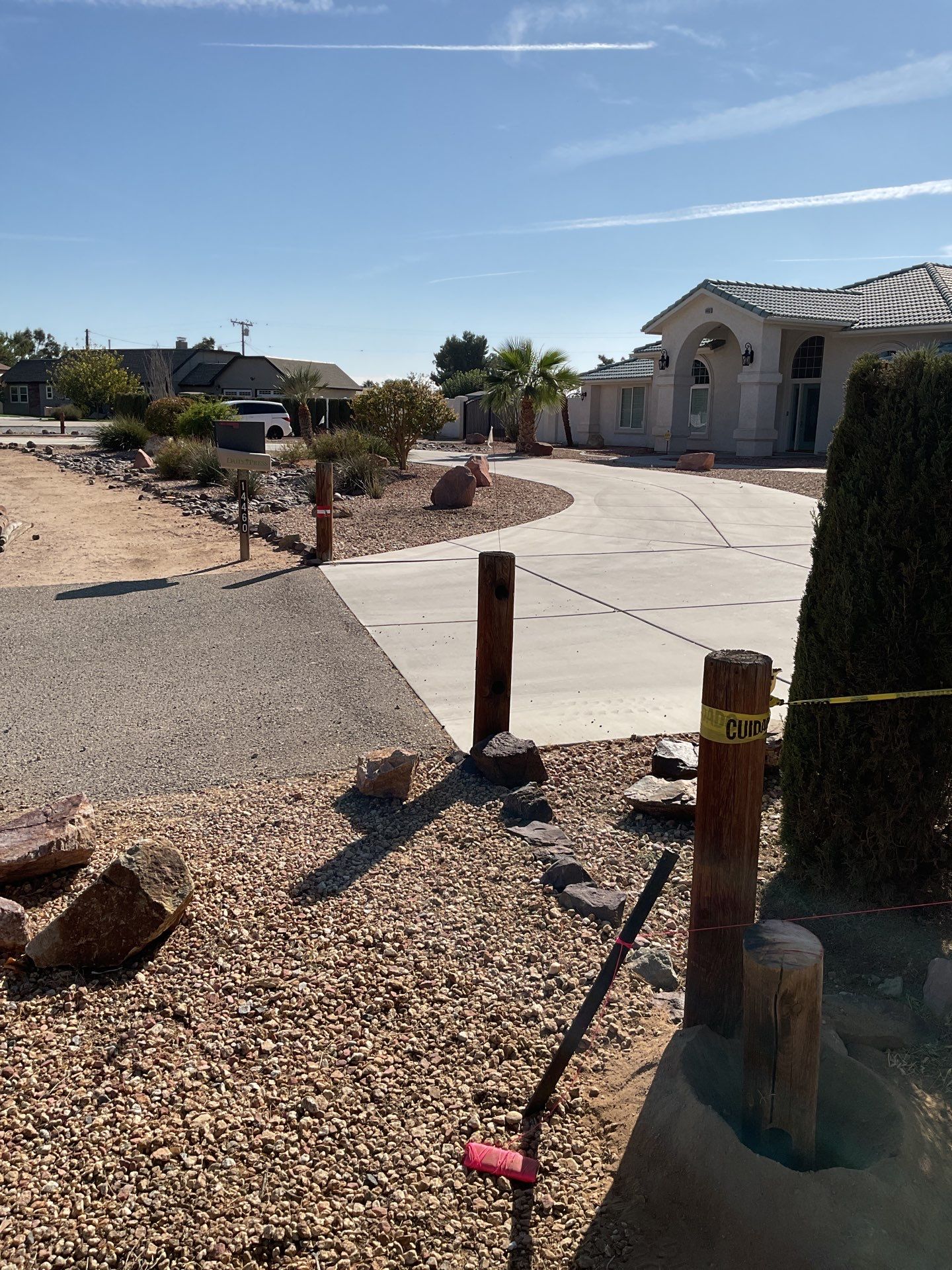 Fence Installation using Ranch Style Vinyl by Fence Guys Inc. 
