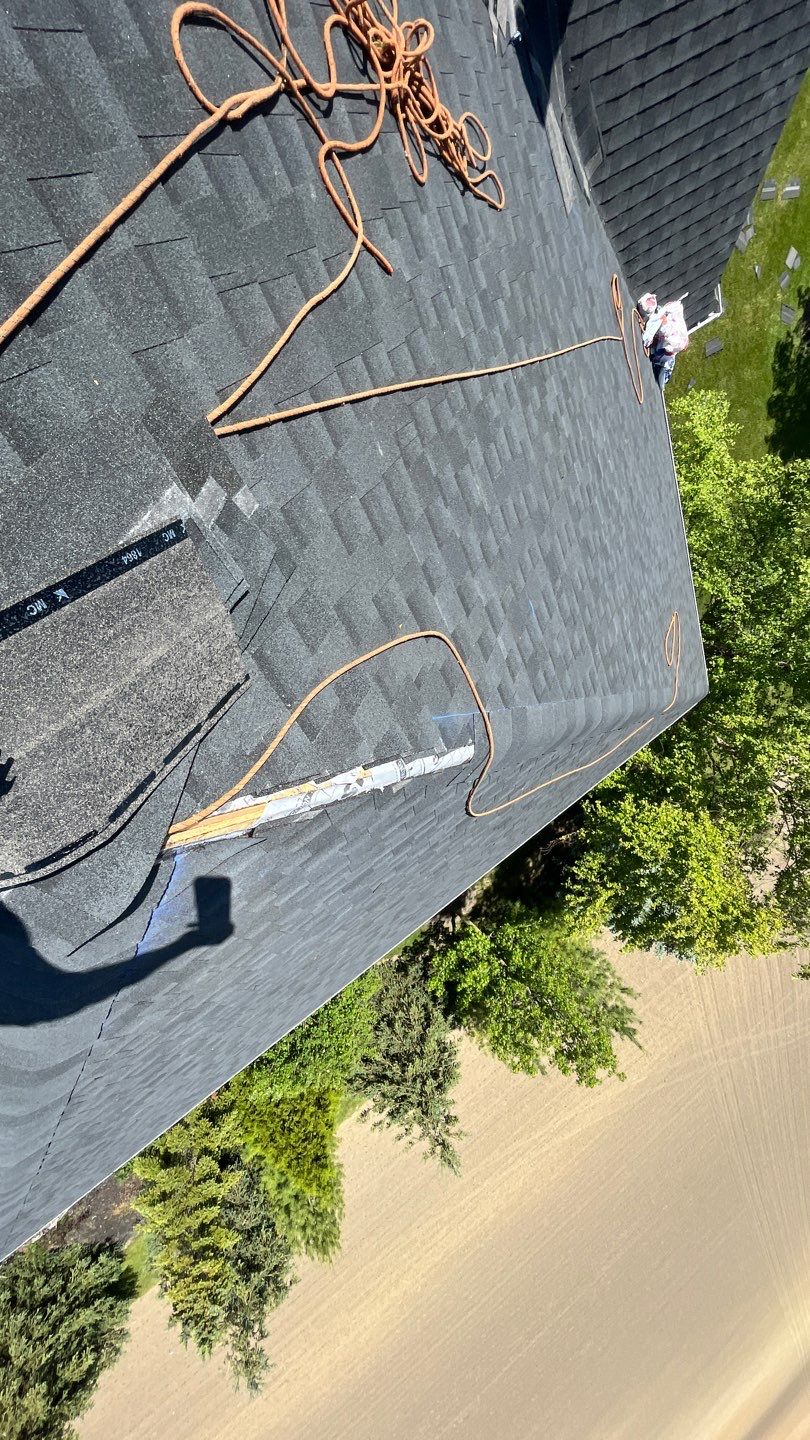 Residential Roofing Installation using GAF Timberline HDZ Charcoal by Nitro Roofing and Construction