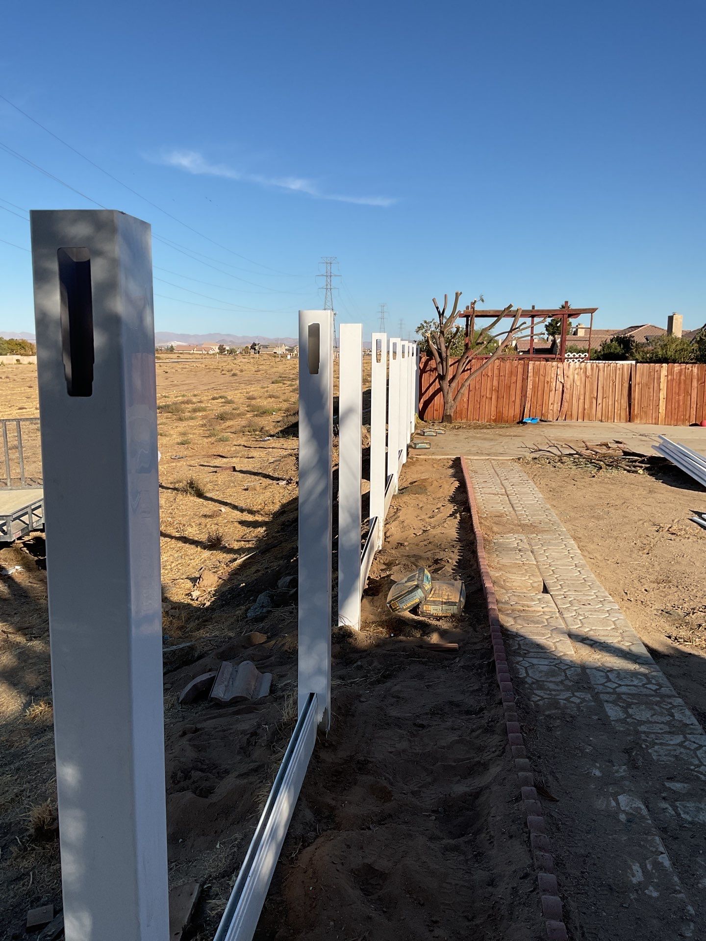 Fence Installation using Vinyl by Fence Guys Inc.