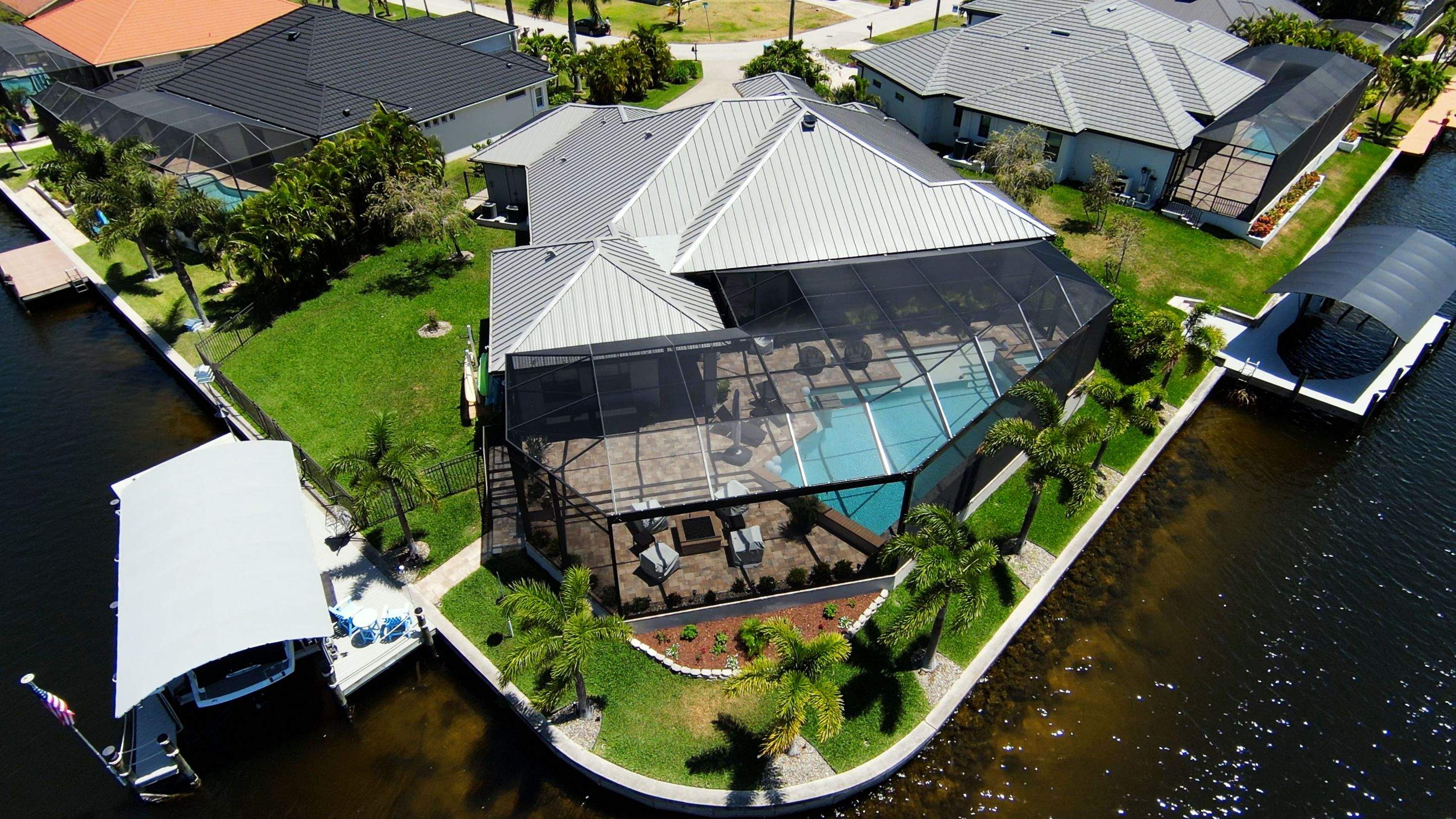 Residential Roofing Installation using Gulf Coast Metals Gulf Seam Panels by Four Peaks Roofing