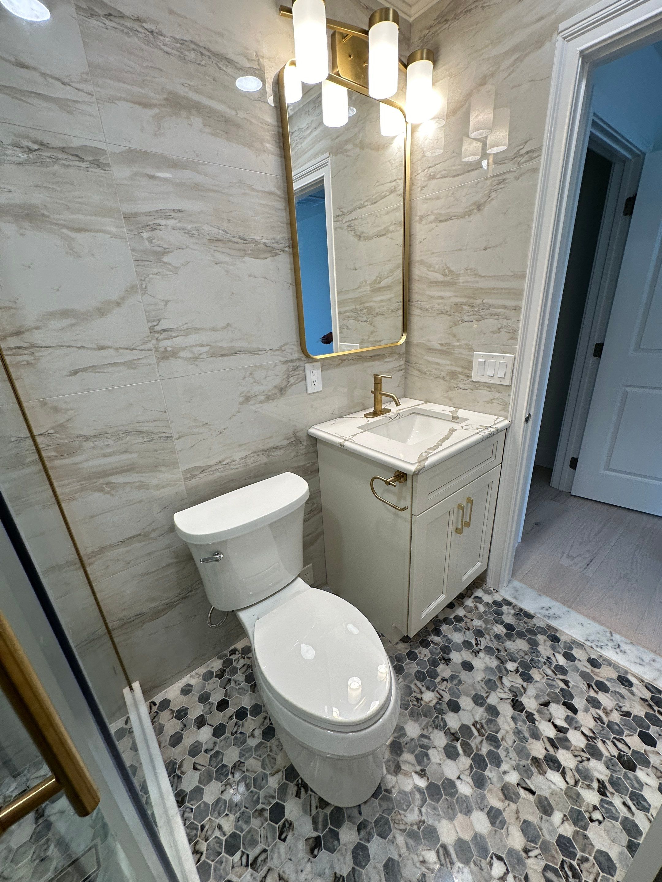 Bathroom Remodel using Tile by Home Concepts Construction