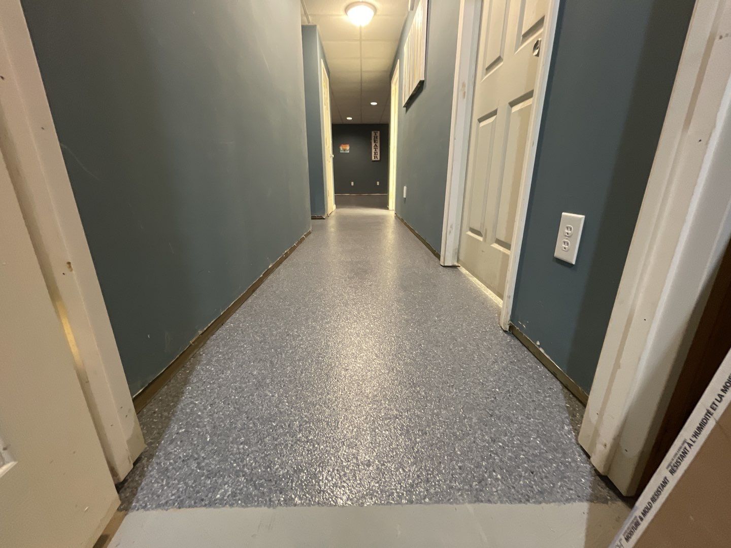 Basement Floor using Granite by Your1DayFloor.com