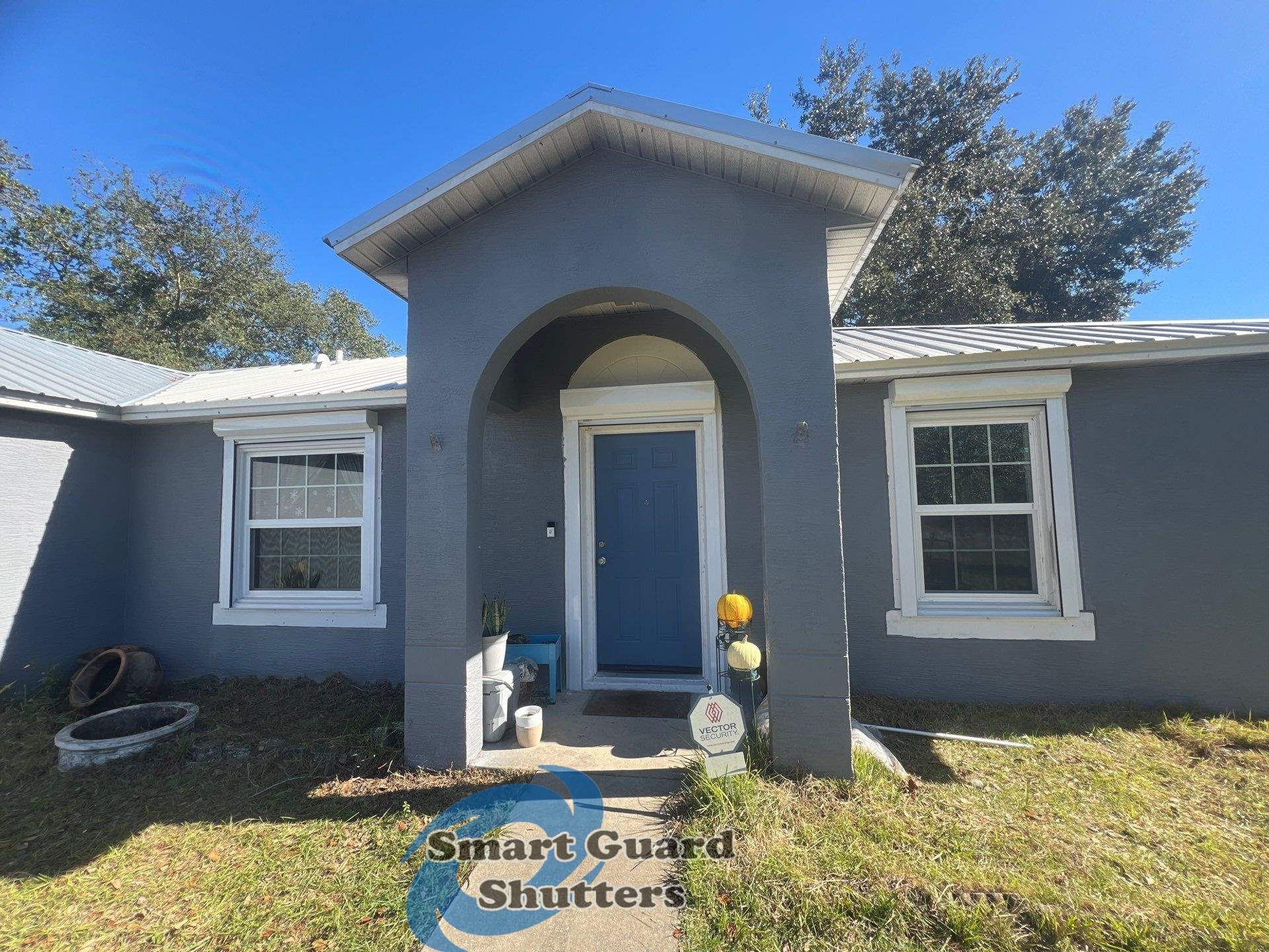 Hurricane Protection in White by Smart Guard Shutters
