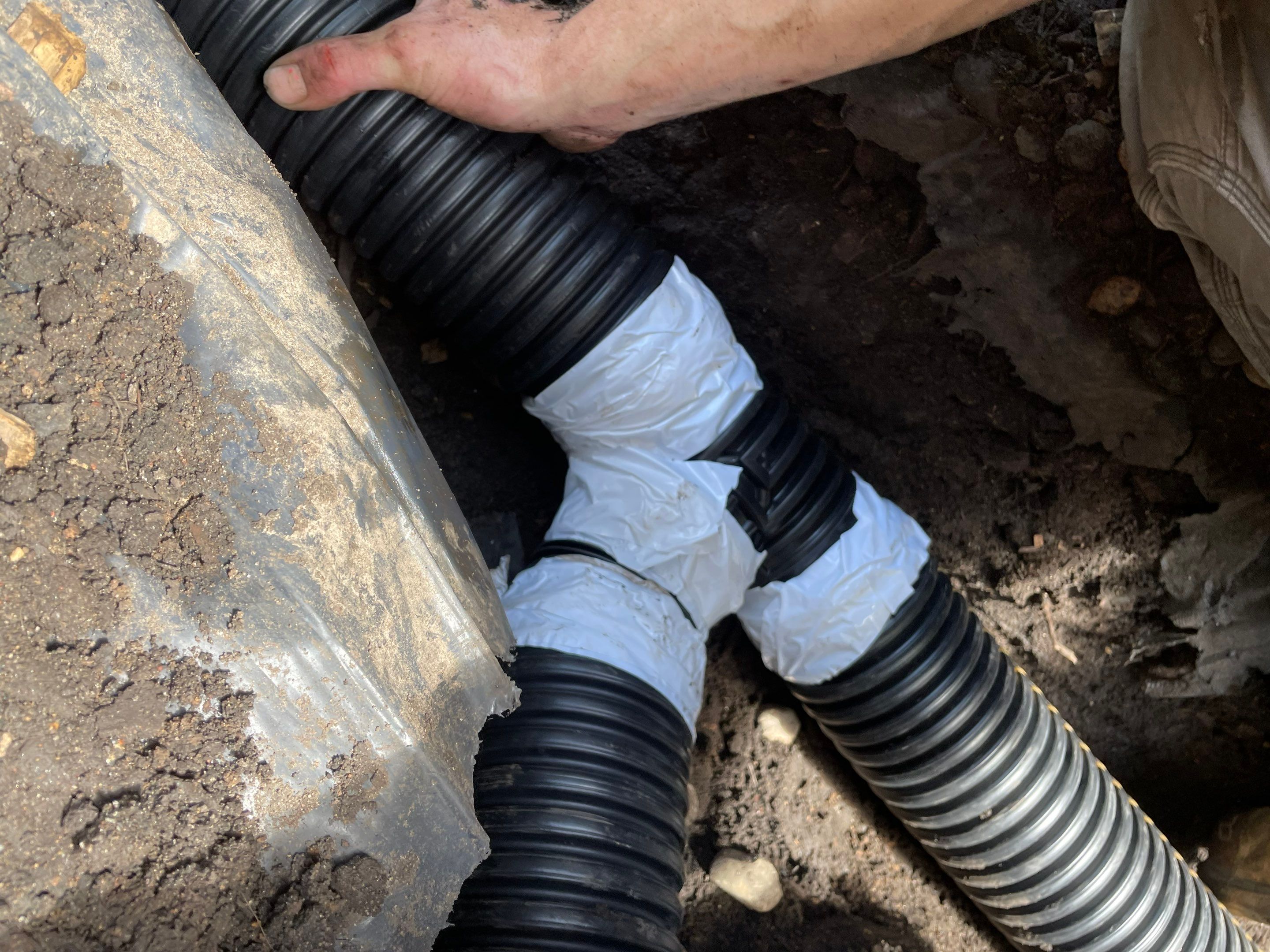 Peter's French Drain and Roof Runoff System Upgrade by Waterproofing Northeast