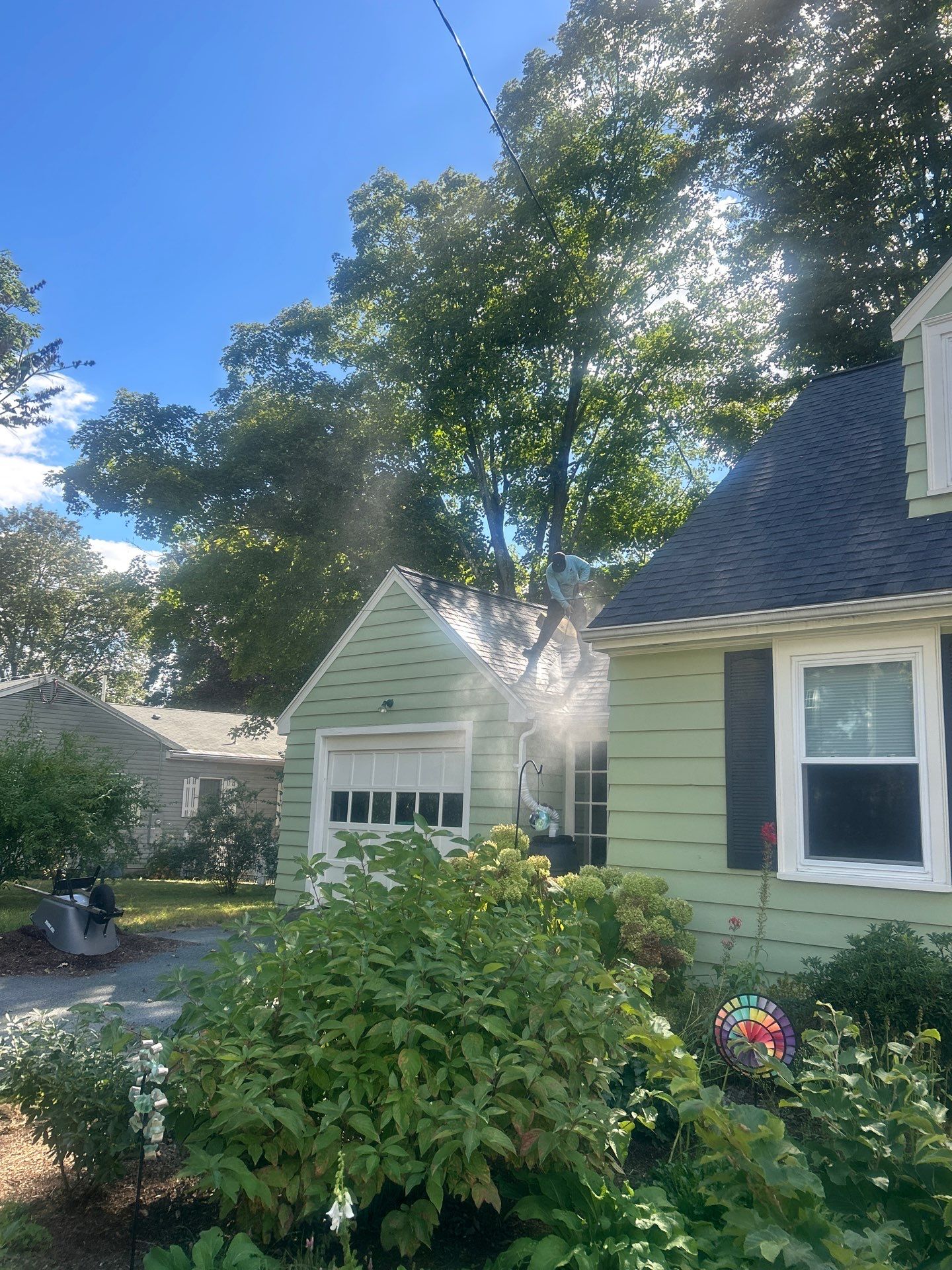 Roof Soft Wash & Gutter Cleaning – Maynard, MA by Mighty Dog Roofing of Greater Middlesex County