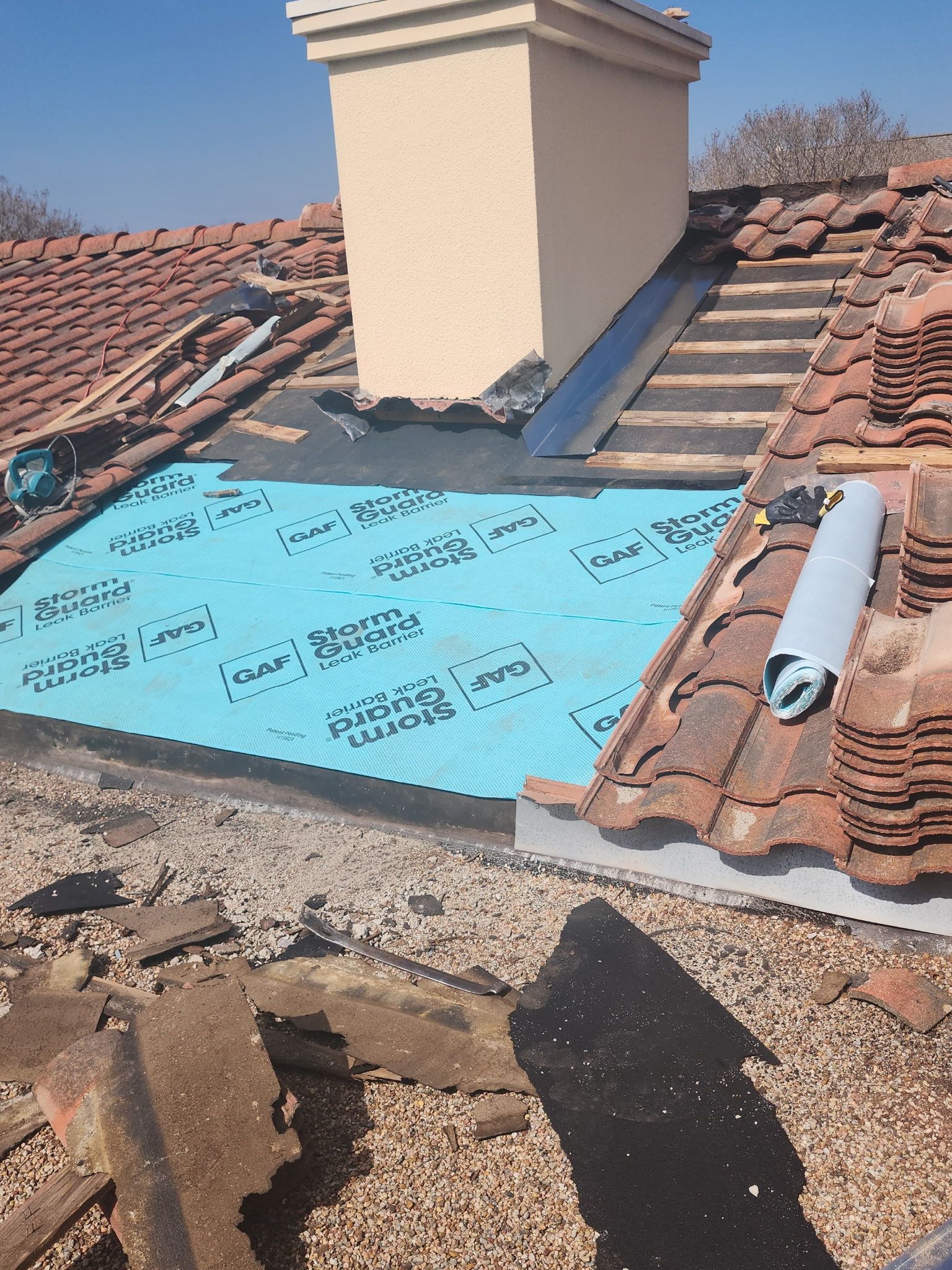 Specializing in tile roof repairs by REPS Austin Area Roofer