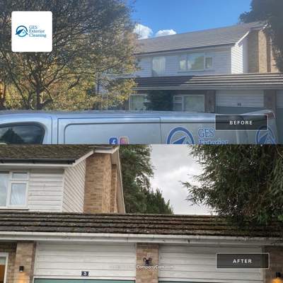 Roof Clean - Moss Removal using Honda 15lpm Low Pressure Washing Machine