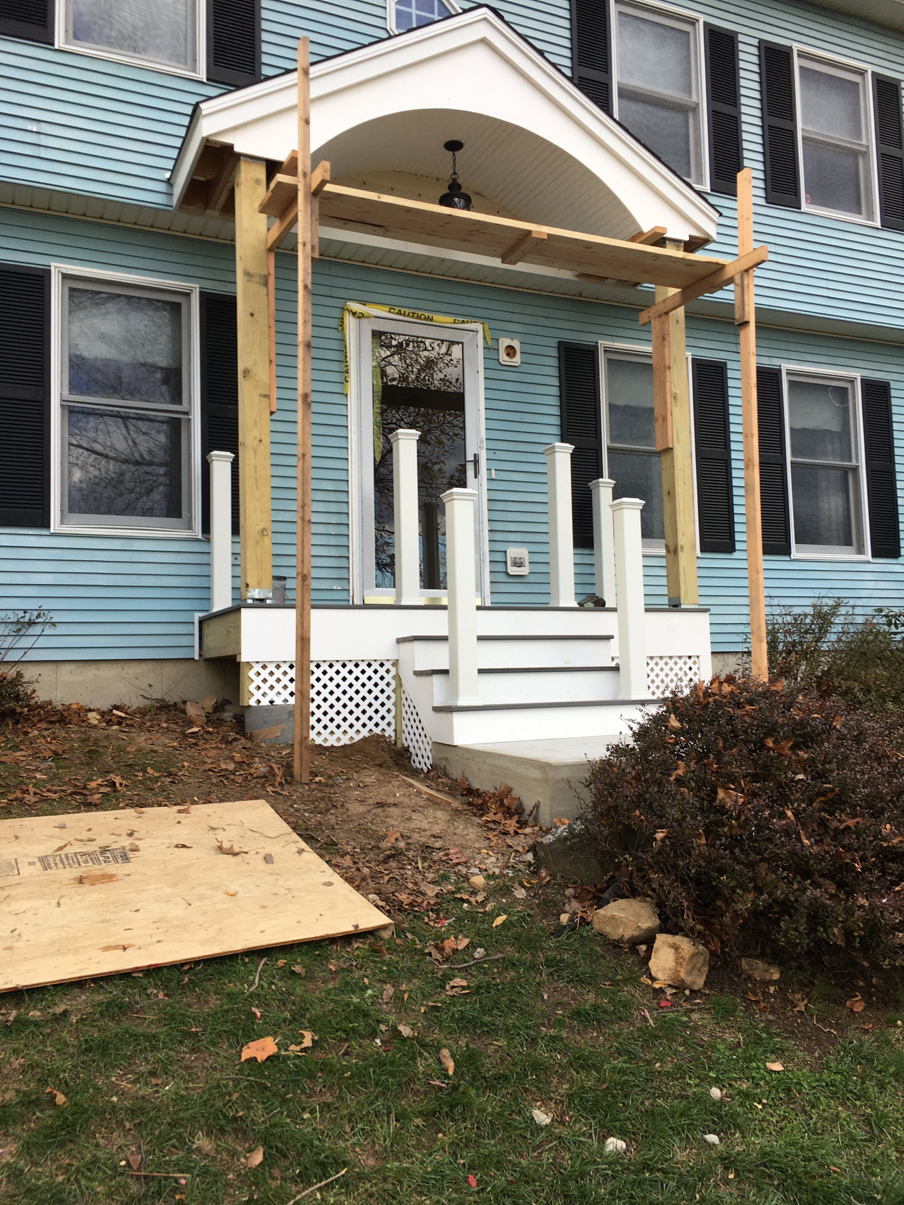 Portico Transformation by DiGiorgi Roofing and Siding Inc