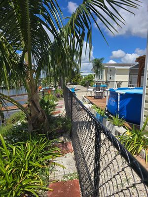 Englewood Waterfront Property Chain Link and Vinyl Fence Installation