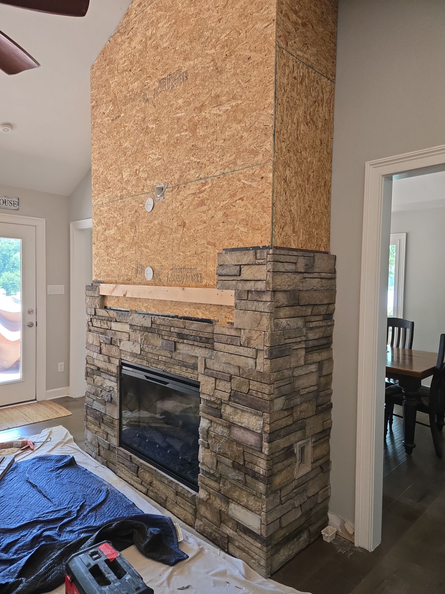 A Fireplace Transformation That's Staggering! by A Step Above Handy LLC