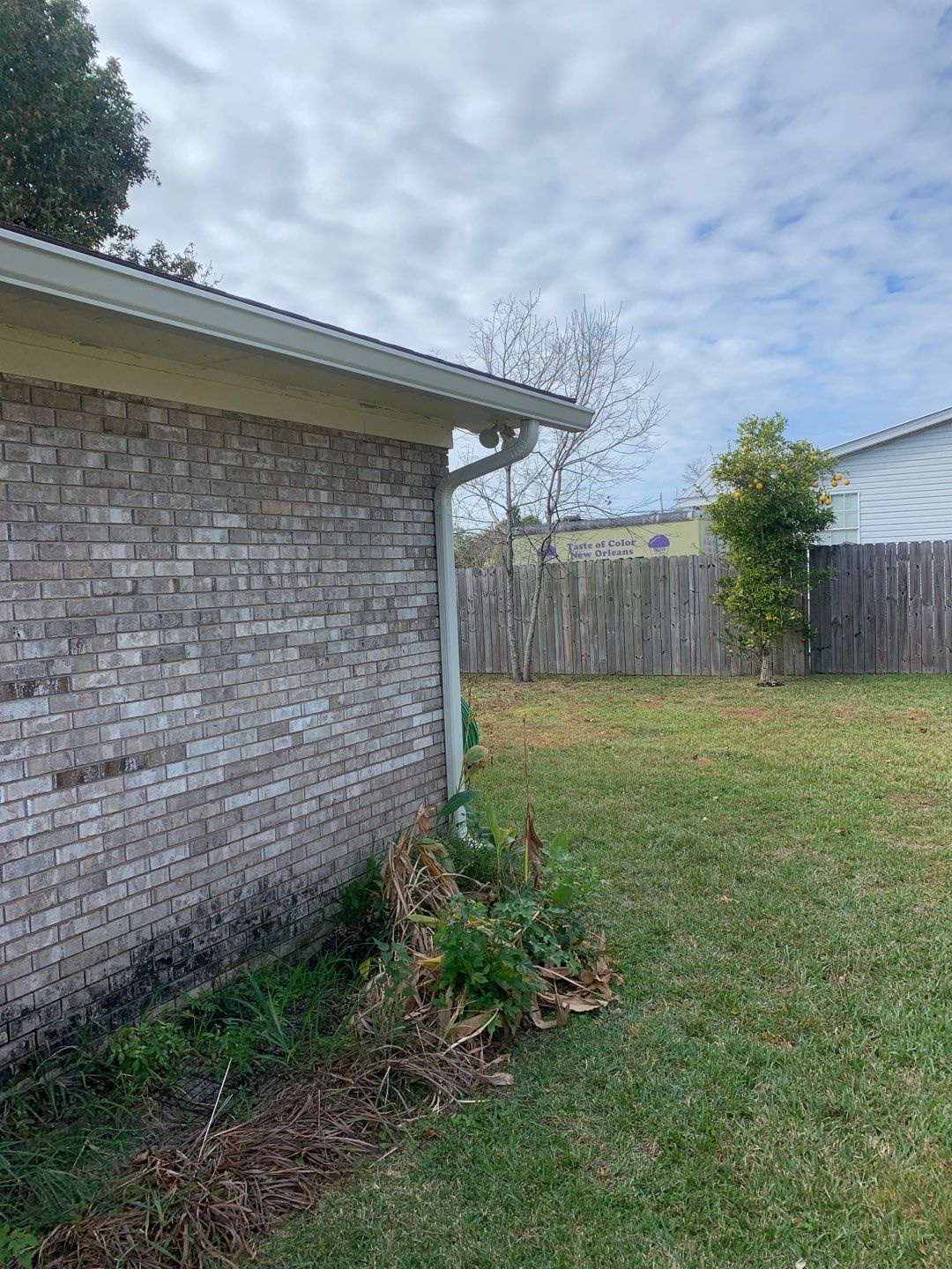 Almond Seamless Gutters  by Gutter Professors