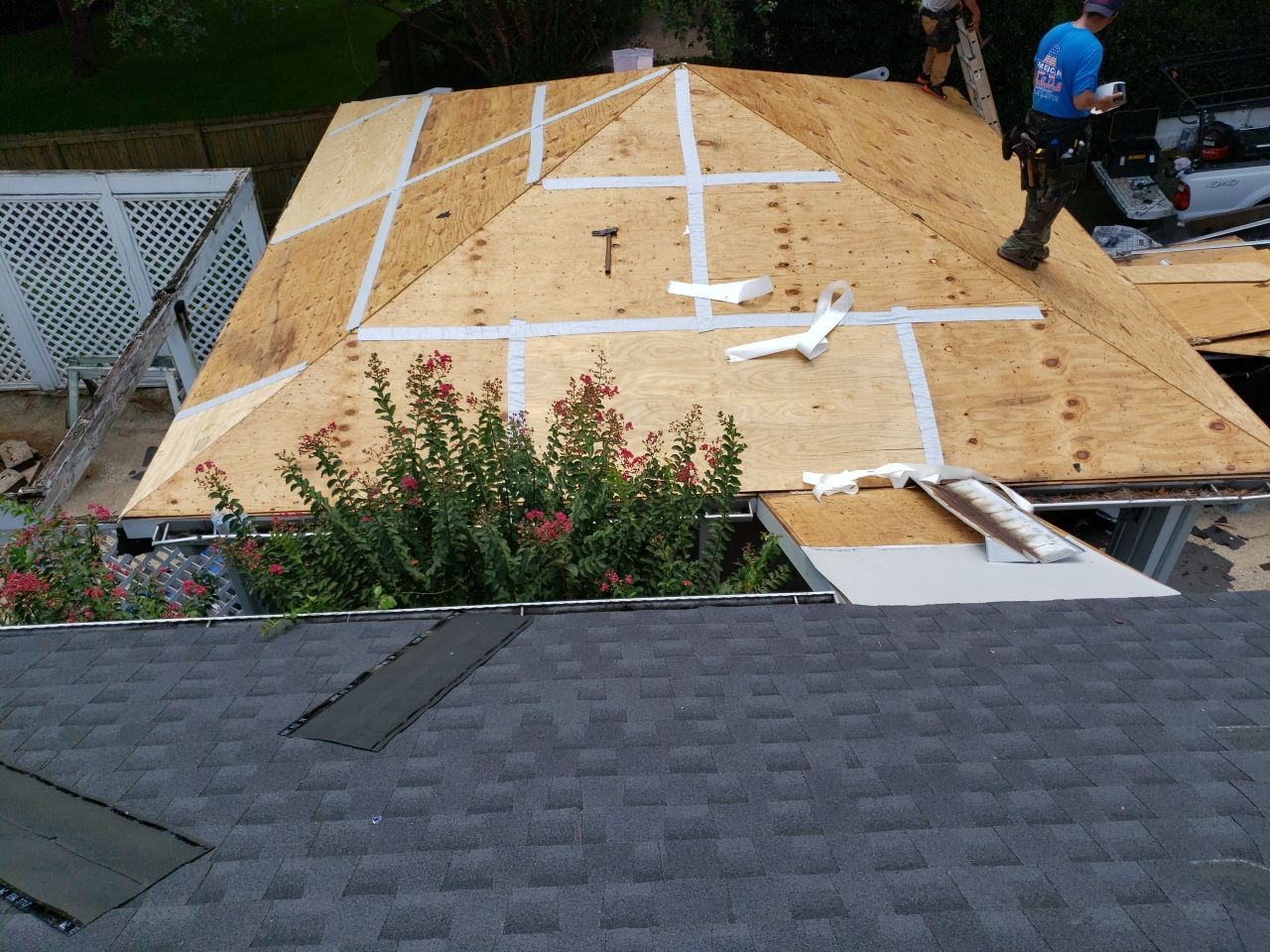 Residential Roofing Installation using Roof Replacement by American Roofing & Construction LLC