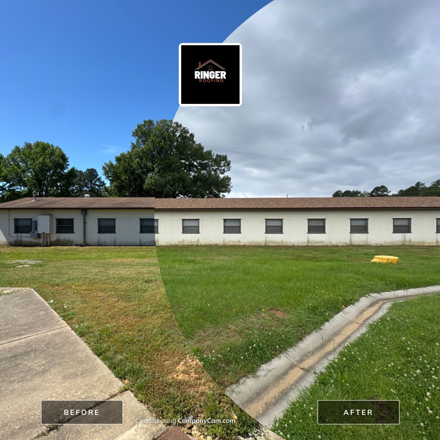Central Arkansas Light Commercial Re-Roof by Ringer Roofing, LLC.