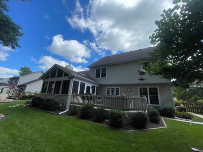 Turtle Shell gutter protection installation in Oswego, IL 60543, photograph 6