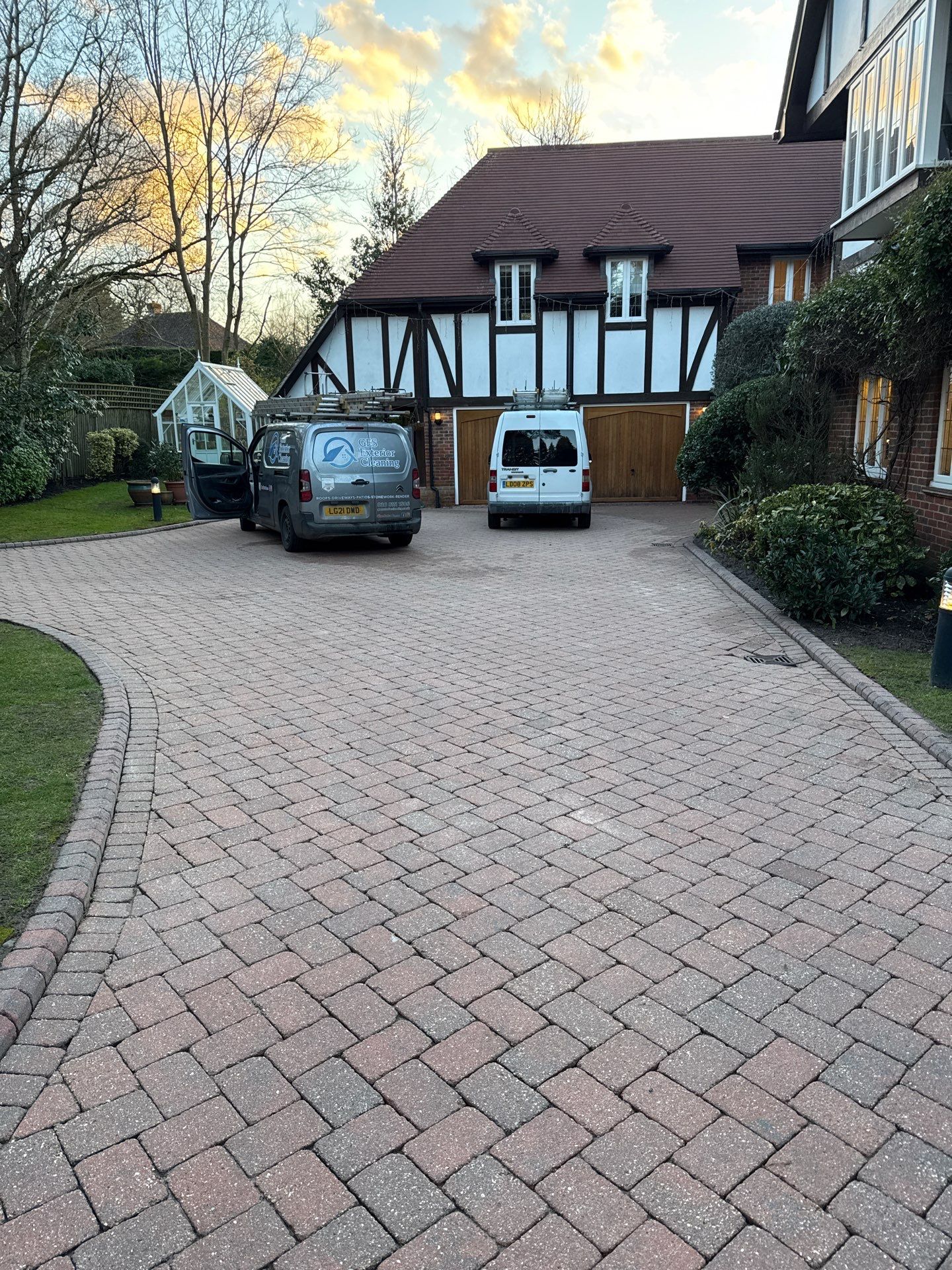 Roof - Driveway - Patio Clean using 18inch Whirlaway FSC by Ges Exterior Cleaning ltd