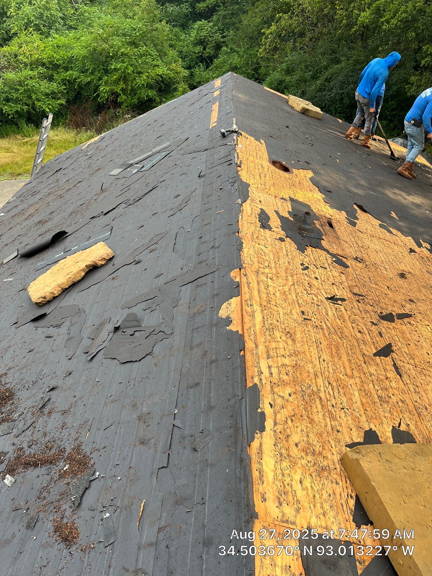 GAF Timberline HDZ Roof Replacement on Brick Home in Hot Springs by Temple Roofing and Exteriors