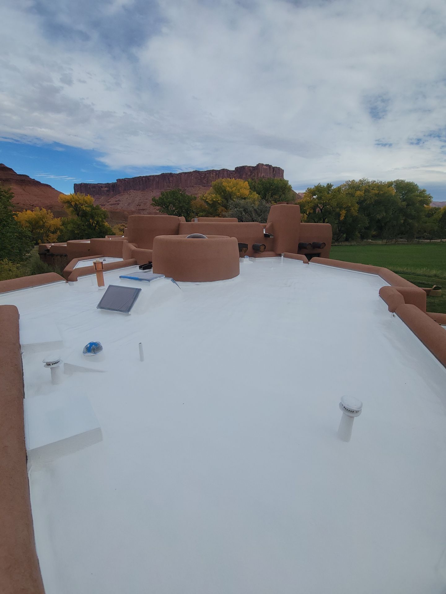 White Flat Roof Installation in Castle Valley, UT by Innovative Roofing Solutions